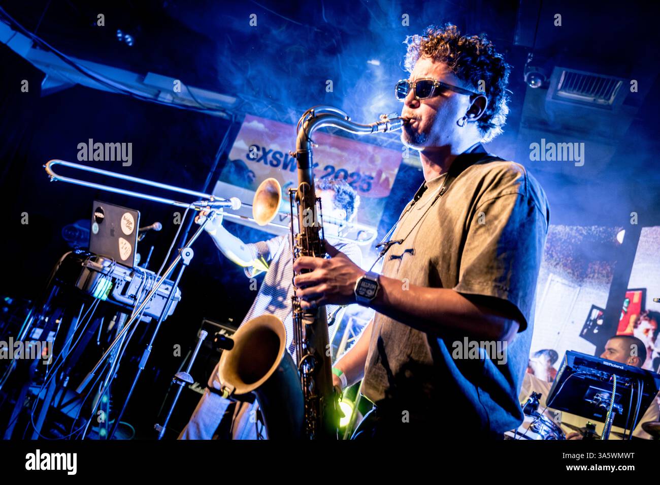 13. März 2025 - Austin, Texas: Corto. Alto trat während der SXSW 2025 in der British Music Embassy auf. Stockfoto