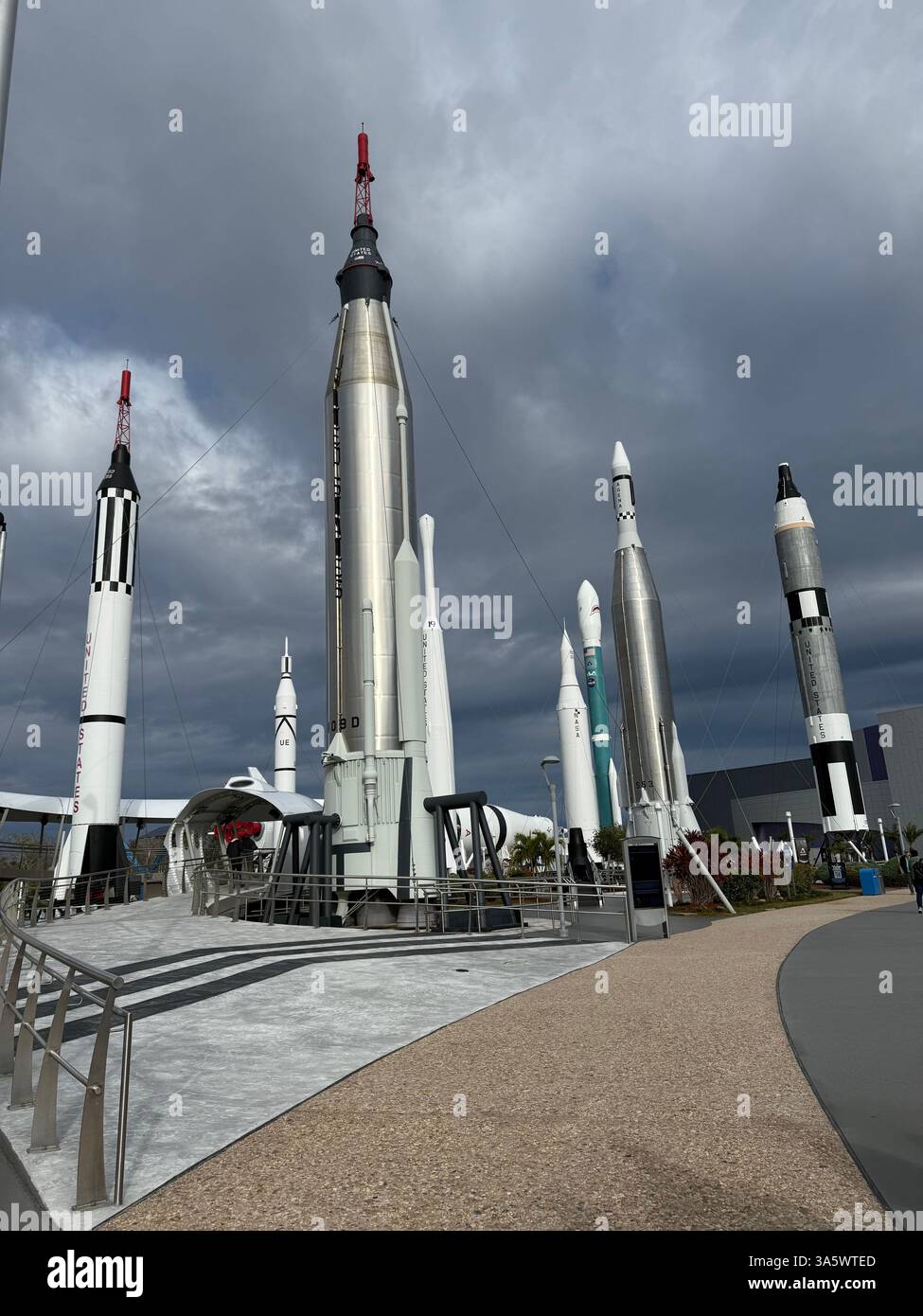 Themenparks in Florida, USA - Smartphone-aufgenommenes Stockfoto