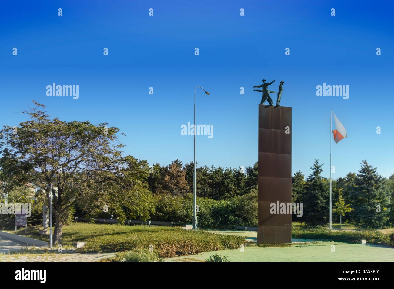 TSCHECHISCHE REPUBLIK, PRAG. Operation Anthropoid Memorial, Bezirk Liben, Prag, Tschechische republik - Ermordung des NS-Beamten Reinhard Heydrich b Stockfoto