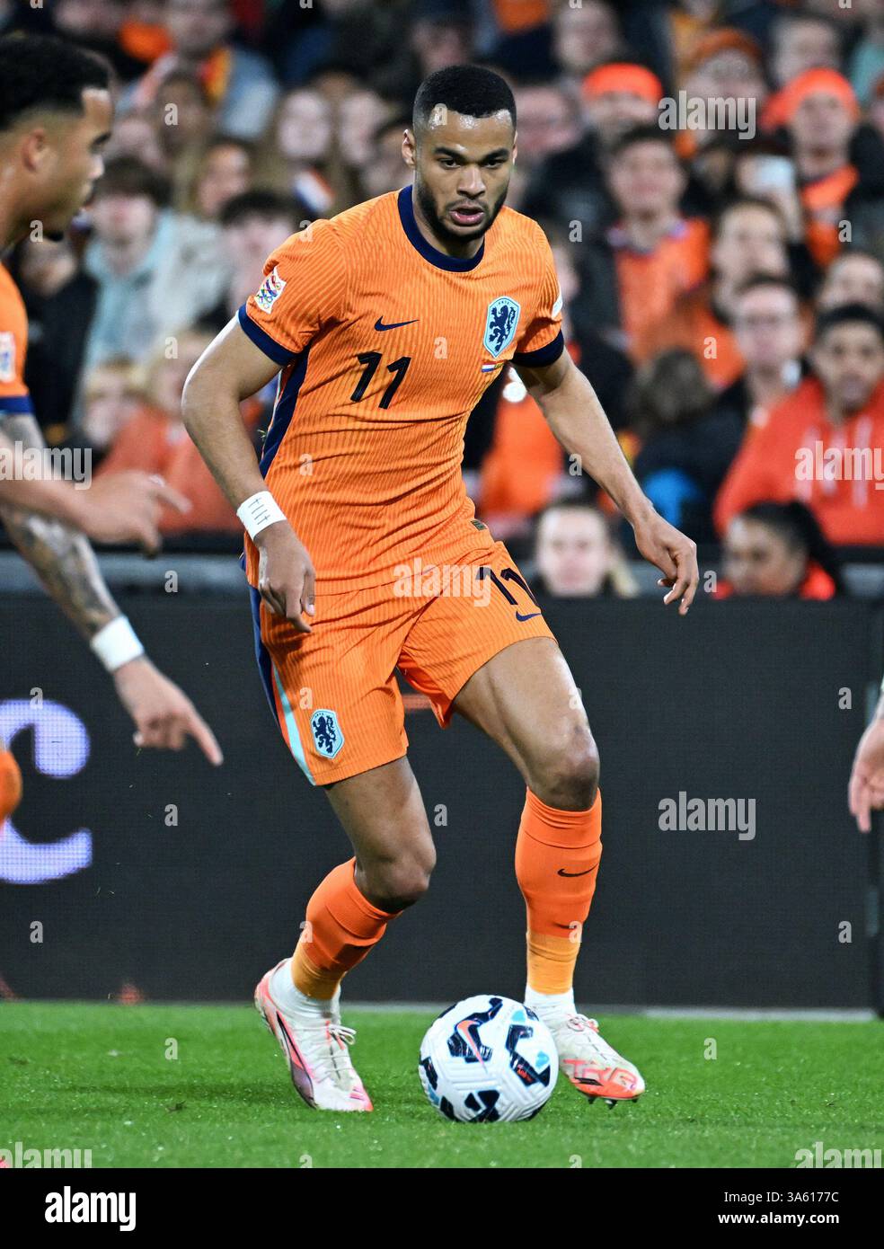 Fußball, internationales Spiel, Nations League, Viertelfinale, erstes Leg, de Kuip Stadium Rotterdam: Niederlande - Spanien: Cody Gakpo (NED) Stockfoto