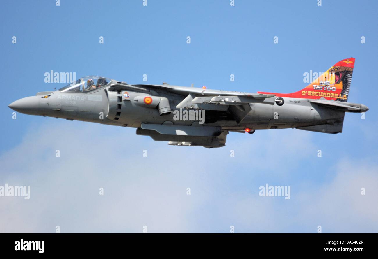 EAV-8B Harrier II Plus, spanische Marine, wird bei RIAT gezeigt Stockfoto