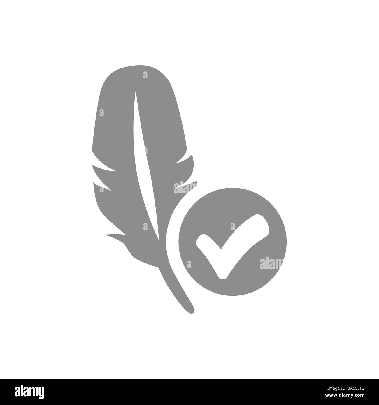 Feder und Häkchen, weiche und weiche Vektoren. Leichtes oder leichtes, hypoallergenes Material oder Gewebe. Stock Vektor