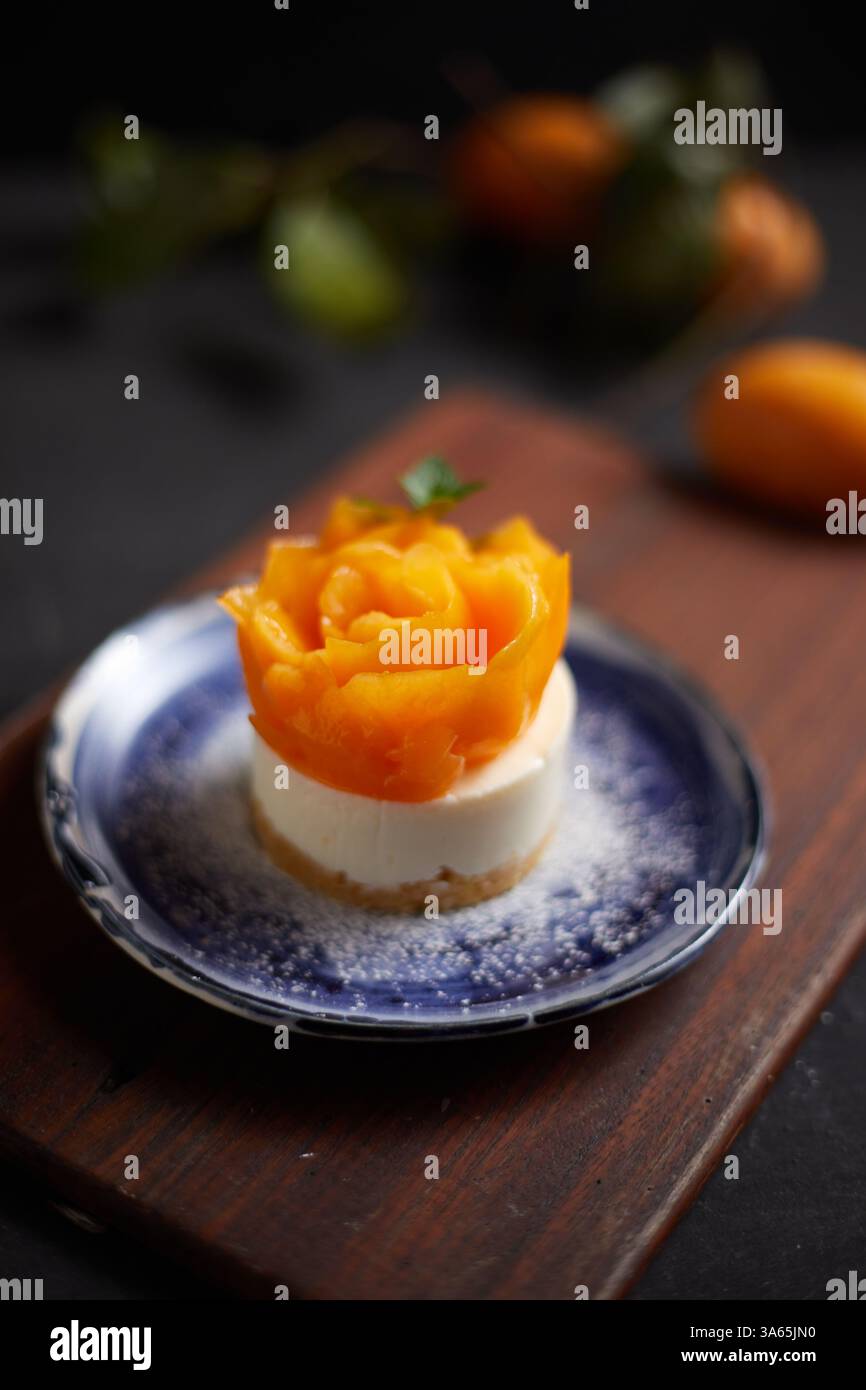 Mayongchid oder marian Pflaumenkäsekuchen Stockfoto