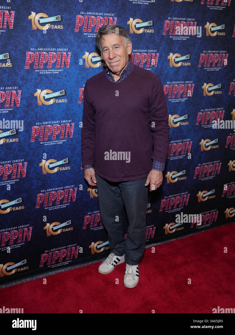 New York, Usa. März 2025. Stephen Schwartz besucht am 24. März 2025 das BroadwayHD 10 Years Pippin 50th Anniversary Concert im SVA Theatre in New York City, USA. (Foto von Redaktion Wire/NurPhoto) Credit: NurPhoto SRL/Alamy Live News Stockfoto