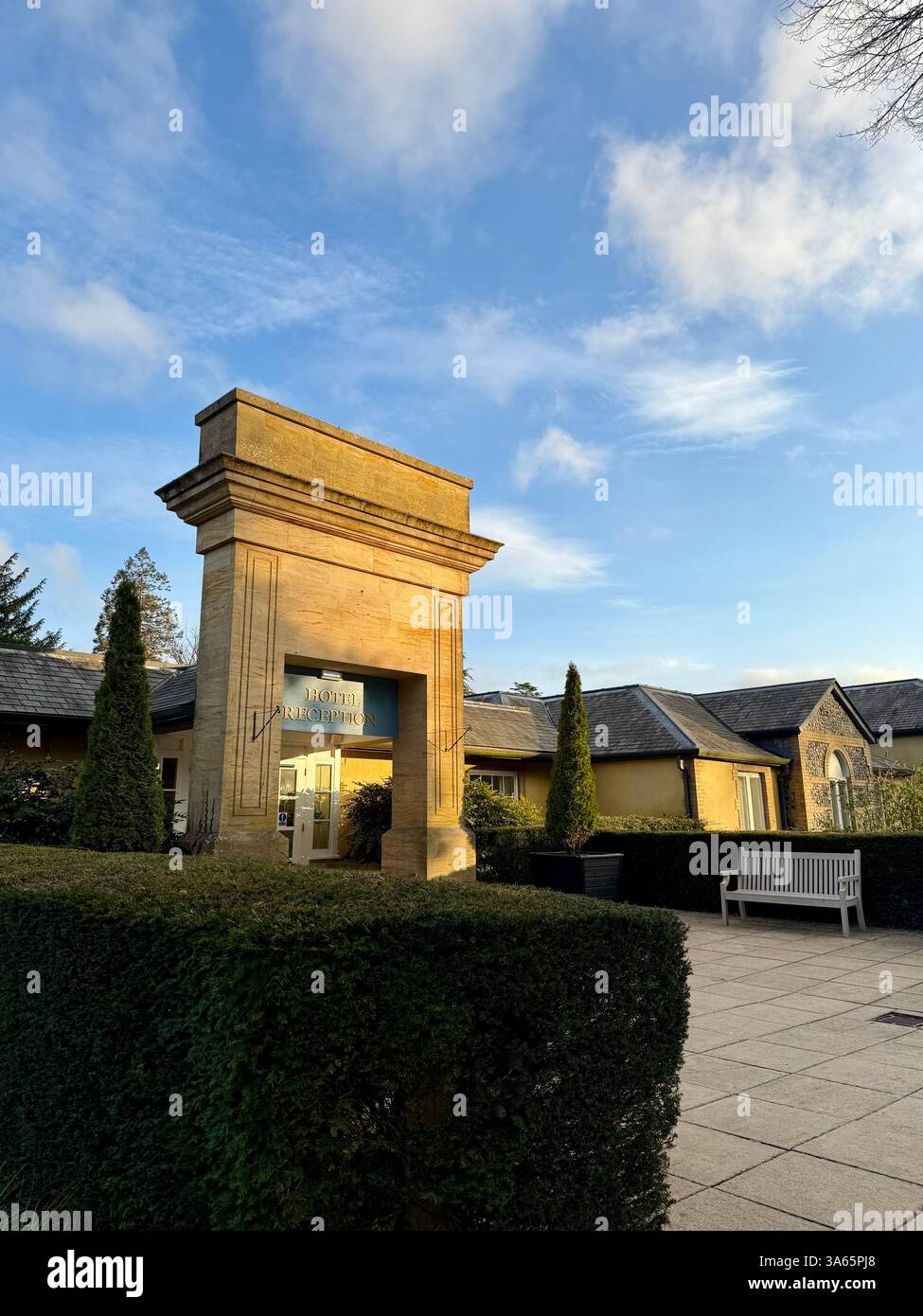 Cricket St Thomas House, Estate and Hotel, Chard, Somerset - Smartphone-aufgenommenes Stockfoto