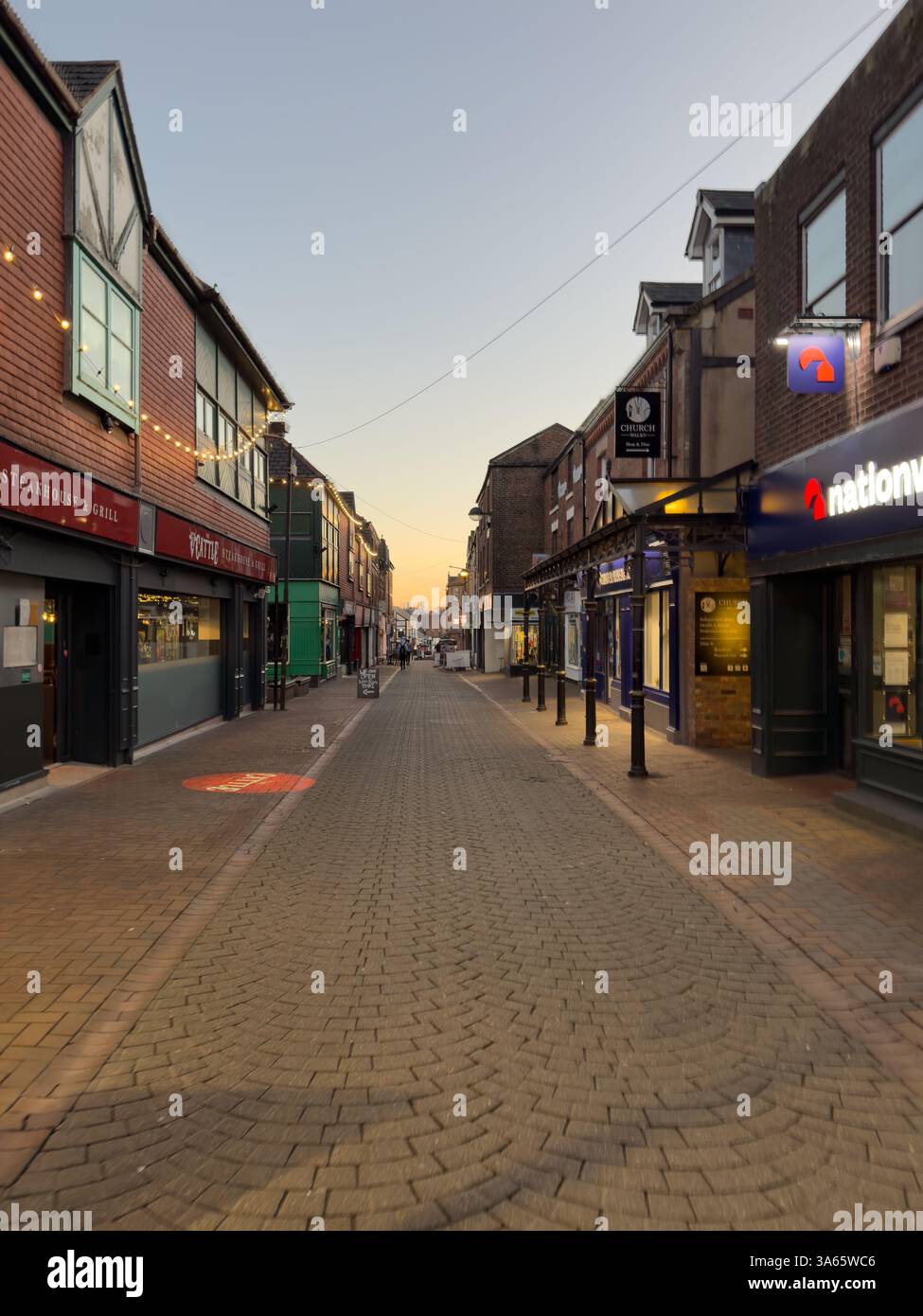 Ormskirk. Marktstadt in West Lancashire, England Stockfoto