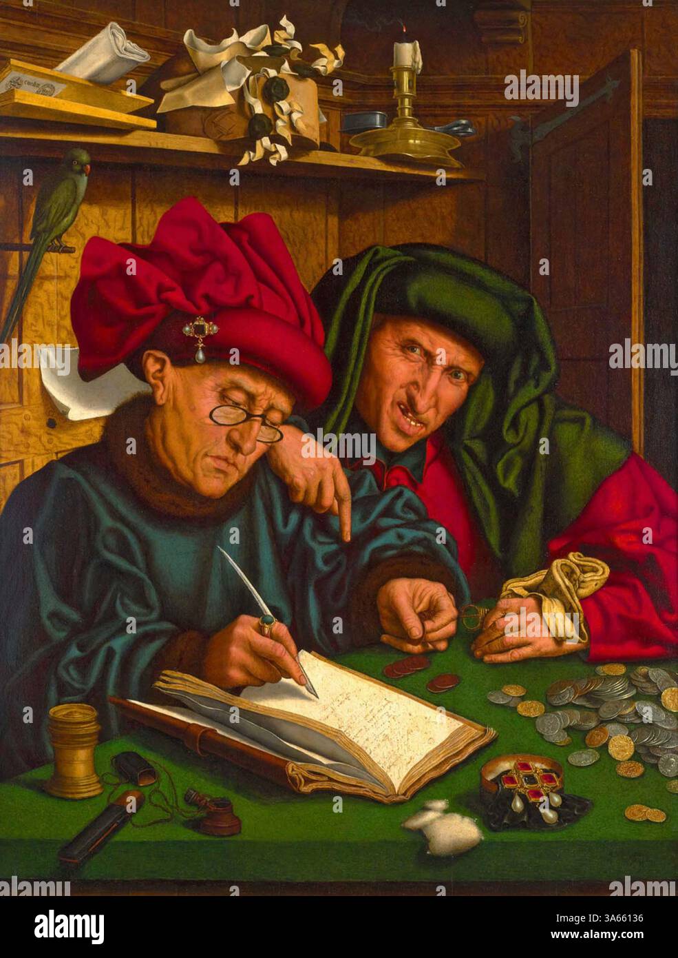 Marinus van Reymerswaele, die Steuereintreiber (oder die Misers), 16. Jahrhundert. Stockfoto