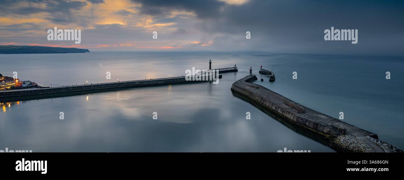 Whitby Harbour, North Yorkshire, Großbritannien. Stockfoto