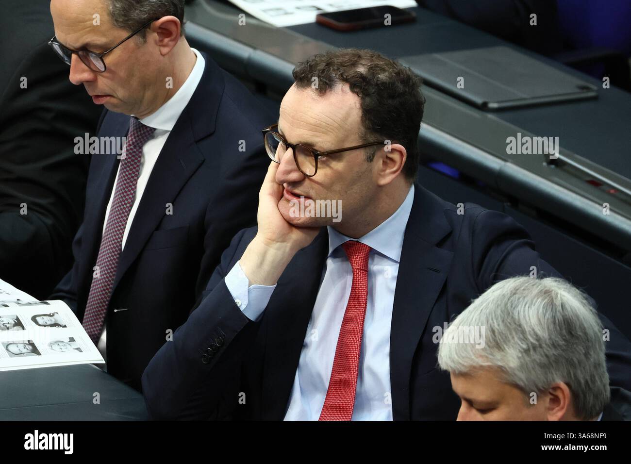 Jens Spahn CDU bei der Konstituierene Sitzung im Bundestag für die 21. Legislaturperiode in Berlin am 25. März 2025. Konstituierende Sitzung im Bundestag - 21. Legislaturperiode *** Jens Spahn CDU bei der konstituierenden Sitzung des Bundestages für die 21. Wahlperiode in Berlin am 25. März 2025 konstituierende Sitzung des Bundestages für die 21. Wahlperiode Stockfoto