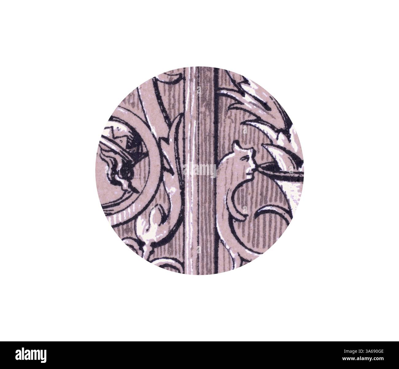 Komplizierte Blumen- und geometrische Muster vermischen sich und präsentieren eine Mischung aus Eleganz und künstlerischen Details. Das Design bietet wirbelnde Motive, die ein Gefühl von Bewegung und kunstvoller Schönheit schaffen. Klassische Kunst mit einem modernen Touch, das von Artotop neu interpretiert wurde und das Renaissance-Ornament verwandelt wurde Stockfoto