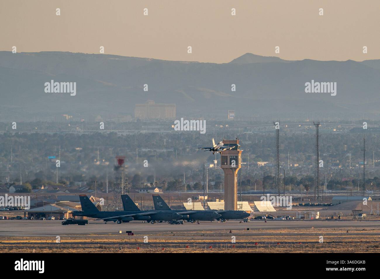 Luftwaffenstützpunkt Nellis Stockfoto