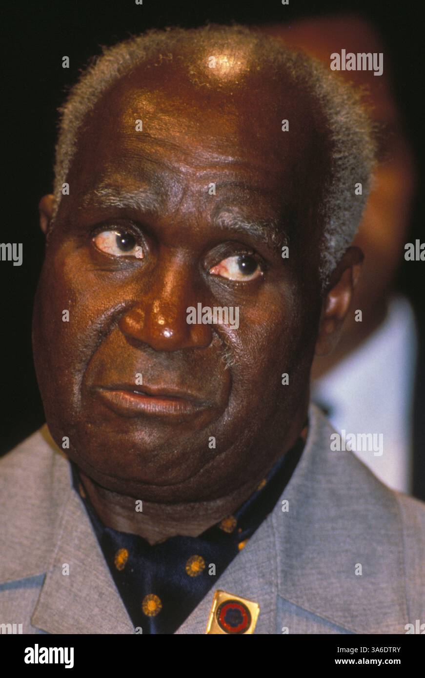 KENNETH KAUNDA, Präsident Sambias, beim Treffen der Regierungschefs des Commonwealth in Kuala Lumpur. Stockfoto