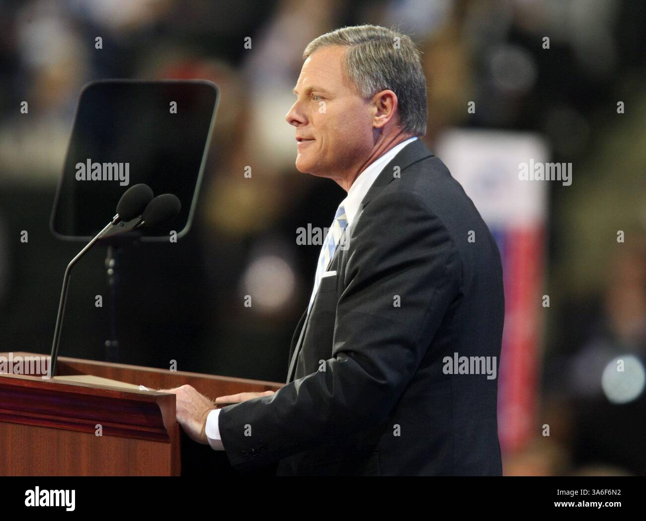1. September 2008: Senator Richard Burr (R-NC) spricht auf der Republican National Convention im Xcel Energy Center für die Republican National Convention in St. Paul, Minnesota, Montag, 1. September 2008. (Brian Bär/Sacramento Bee/MCT) (Bild: © Brian Bär/MCT/ZUMAPRESS.com) Stockfoto