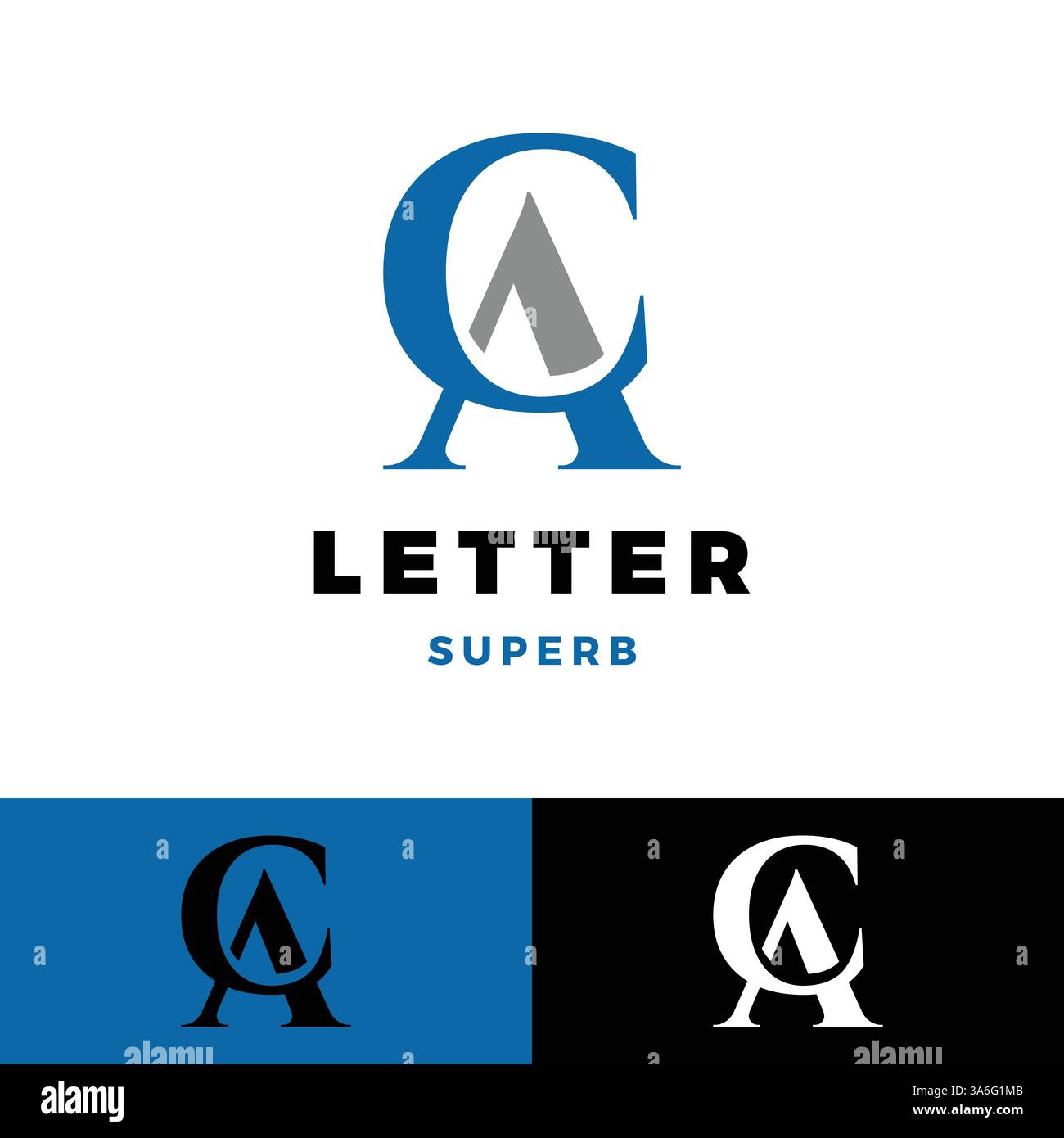 Designvorlage für das ursprüngliche CA-Symbol Stock Vektor
