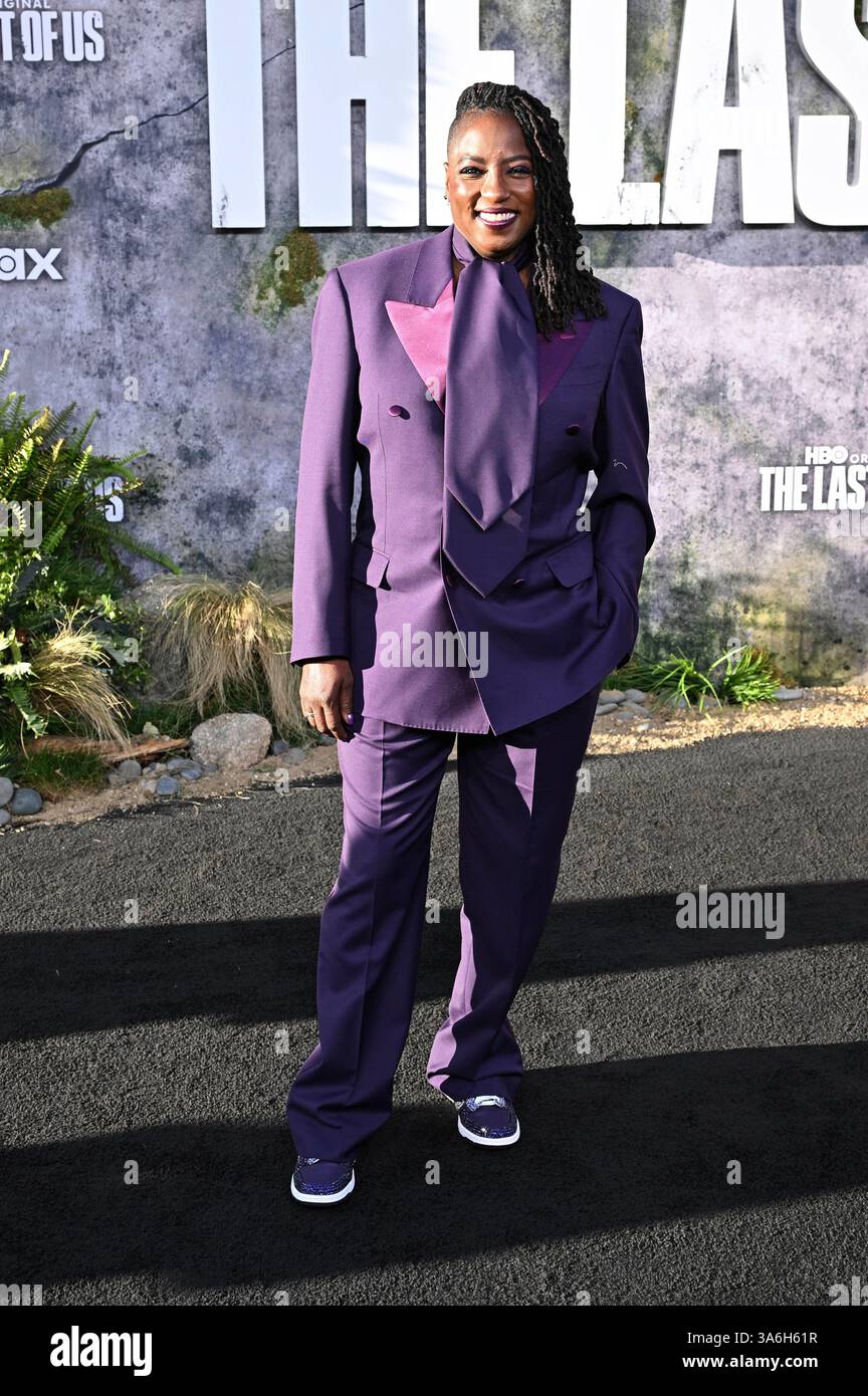 Rutina Wesley bei der Premiere der zweiten Staffel der HBO Serie 'The Last of US' im TCL Chinese Theater. Los Angeles, 24.03.2025 Stockfoto