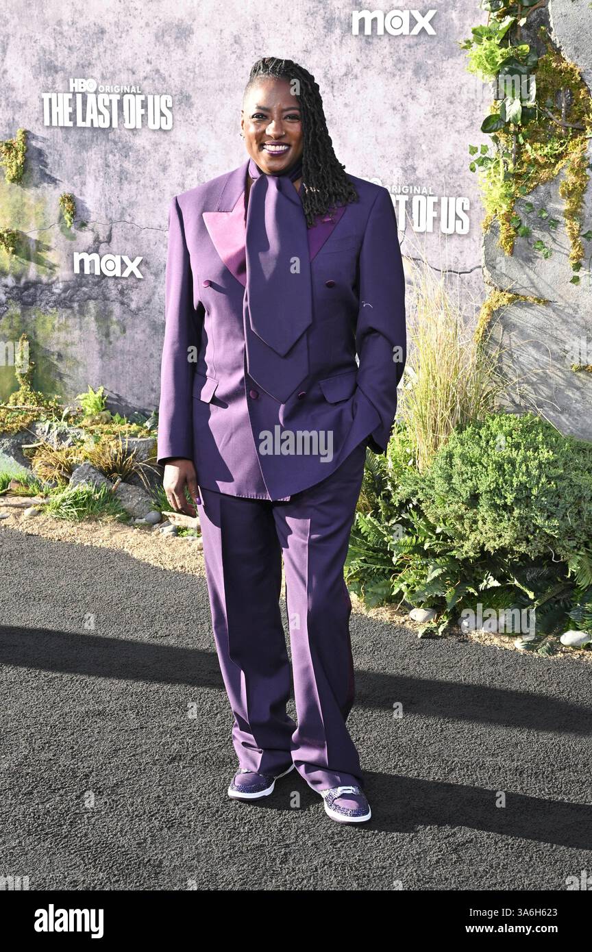 Rutina Wesley bei der Premiere der zweiten Staffel der HBO Serie 'The Last of US' im TCL Chinese Theater. Los Angeles, 24.03.2025 Stockfoto