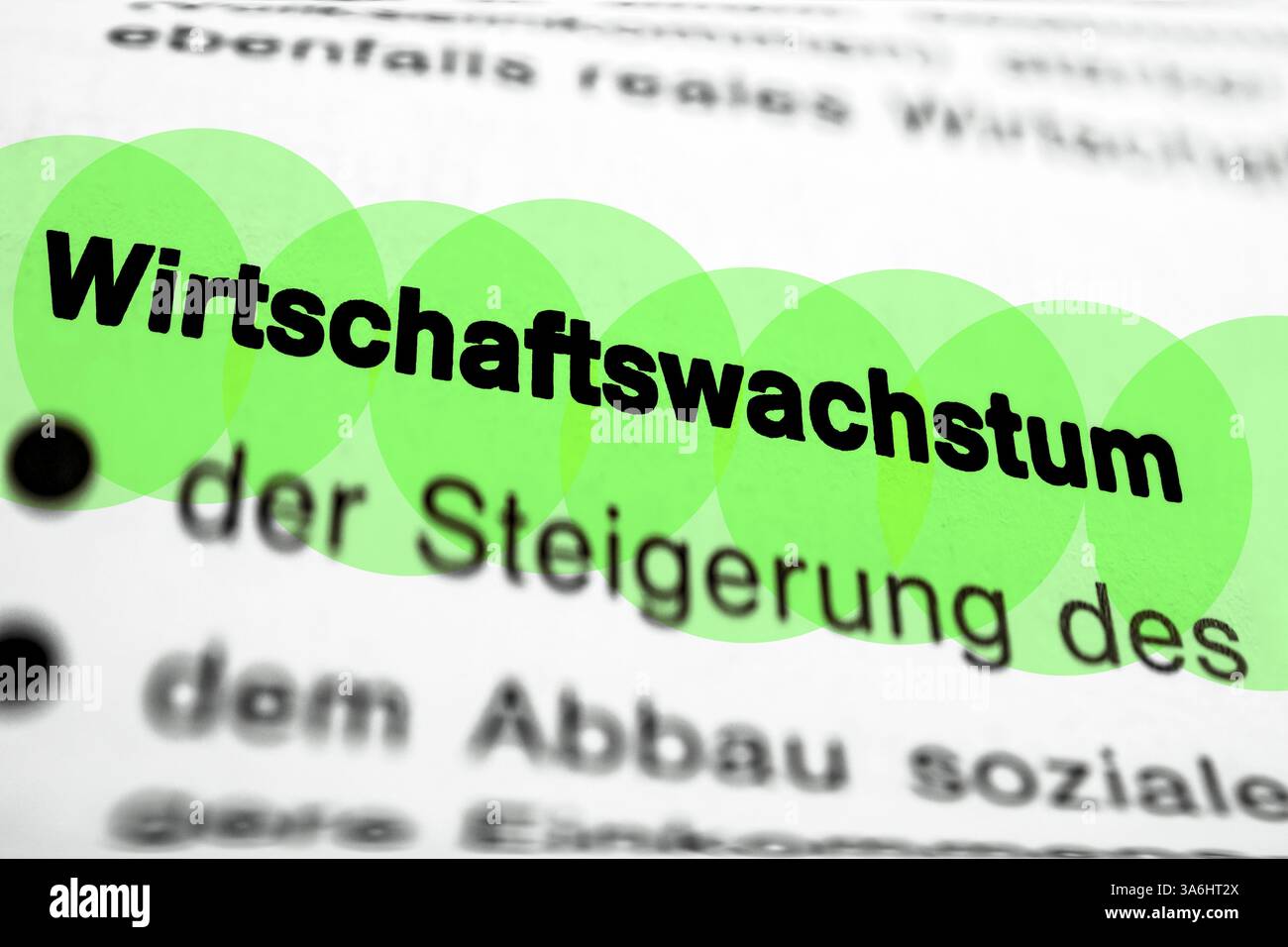 Wirtschaftliches Wachstum Stockfoto