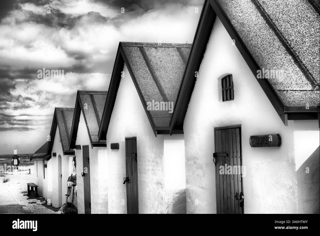 Fischerhütten in Dänemark Stockfoto