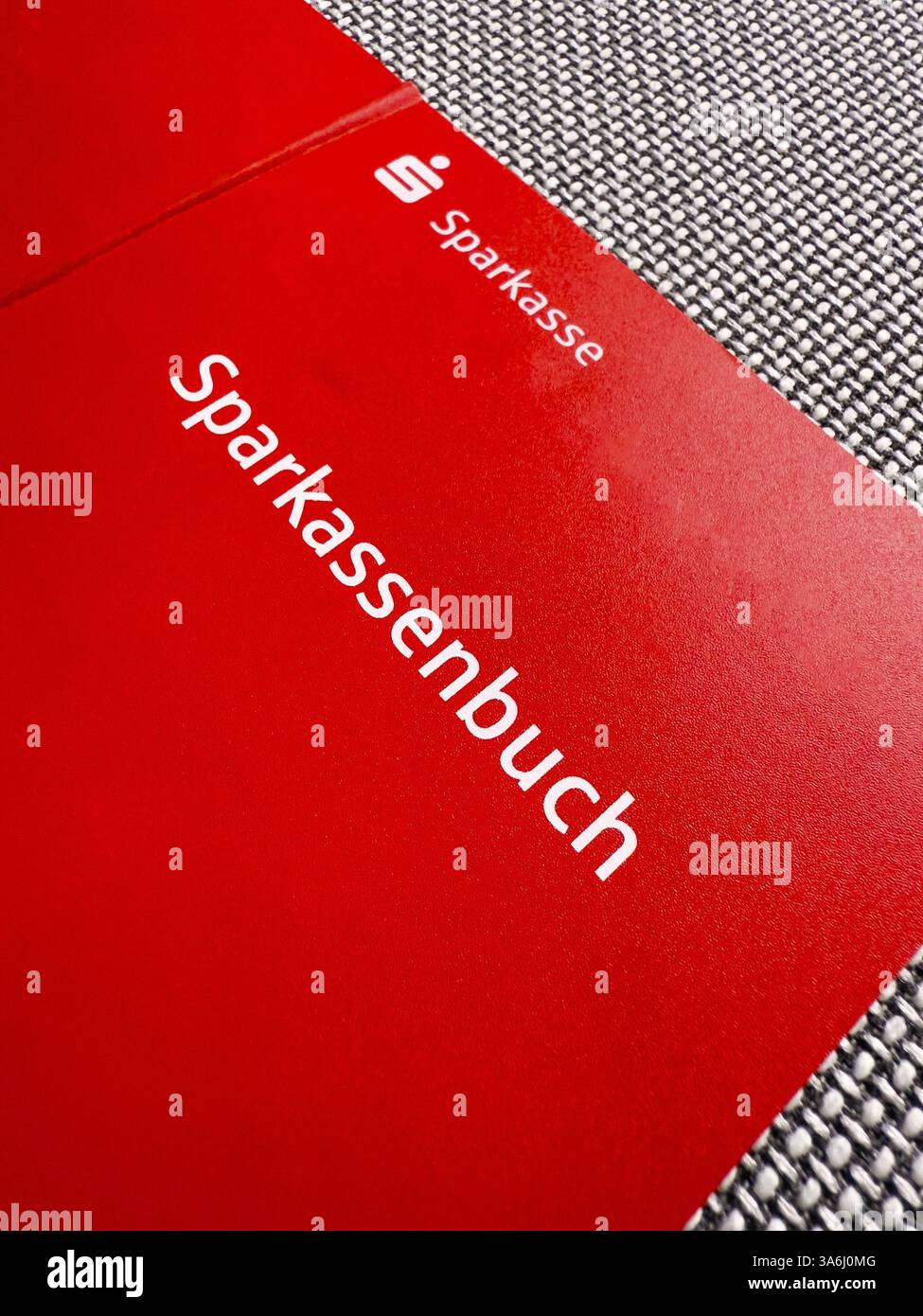 Sparbuch einer Sparkasse Stockfoto