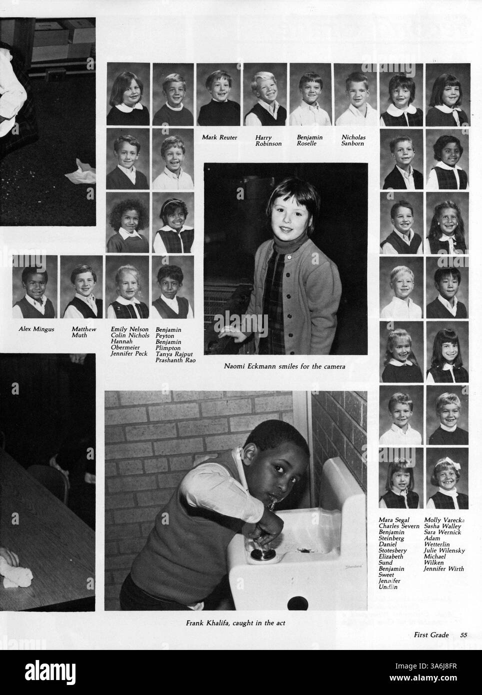 Diese Ausgabe des Jahrbuchs Breck Mustang 1987 zeigt die Leistungen und Aktivitäten von Schülern, Lehrern und Sportteams während des akademischen Jahres 1986-1987, einschließlich schulischer Veranstaltungen und Clubs. Stockfoto