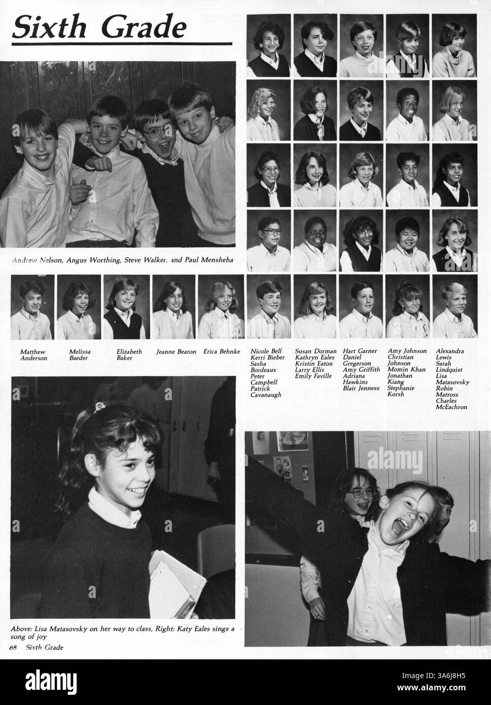 Diese Ausgabe 1987 des Breck Mustang Jahrbuchs beleuchtet das akademische Jahr 1986-1987, dokumentiert bedeutende Ereignisse, Studentenclubs, sportliche Leistungen und die Beiträge von Studenten und Dozenten. Stockfoto