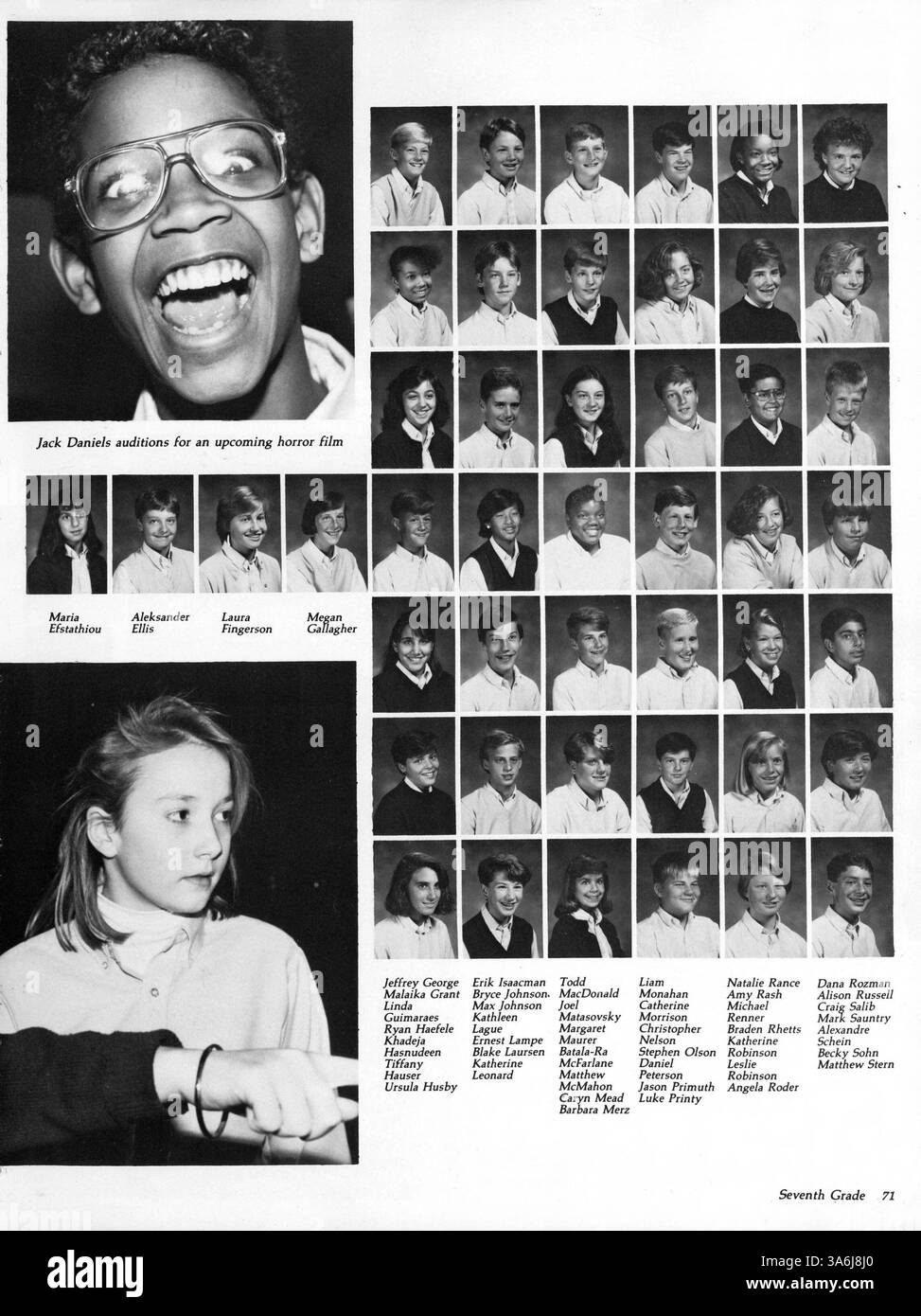 Diese Ausgabe des Breck Mustang Jahrbuchs für 1987 dokumentiert wichtige Meilensteine für Schüler, Lehrkräfte und Sport sowie Schulvereine und Veranstaltungen aus dem Schuljahr 1986-1987. Stockfoto