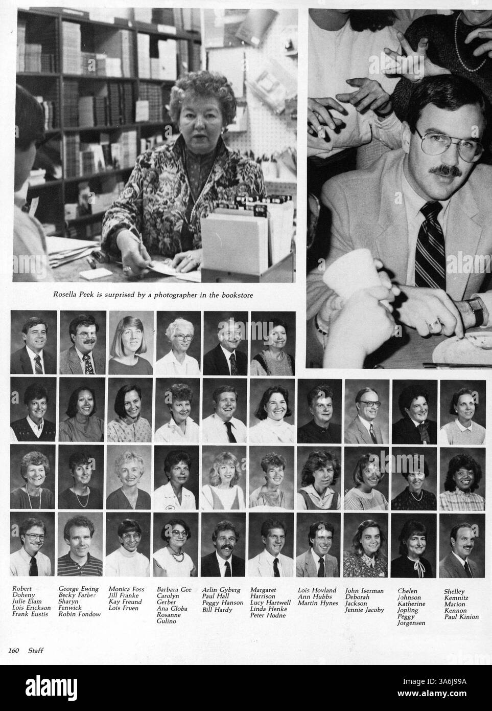 Diese Ausgabe des Breck Jahrbuchs 1987 zeigt Schüler, Lehrer, Leichtathletik, Vereine und große Veranstaltungen aus dem Schuljahr 1986-1987 an der Breck School. Stockfoto