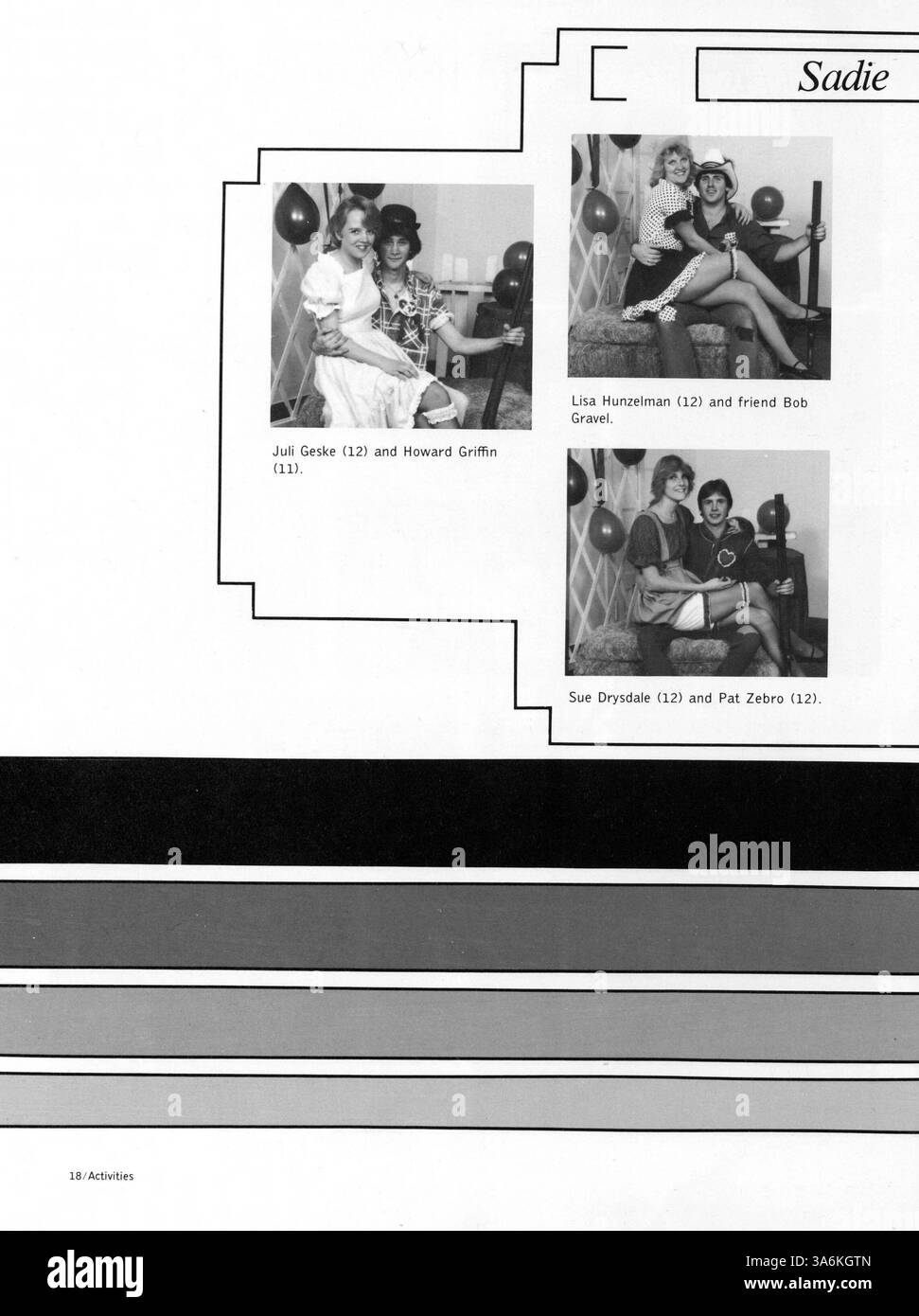 Wizard '81 ist das Jahrbuch der Edison High School für 1981, in dem Schüleraktivitäten, Sportarten, Schulclubs und Schlüsselveranstaltungen aus dem Schuljahr 1980-1981 vorgestellt werden, die den Geist der Schule widerspiegeln. Stockfoto