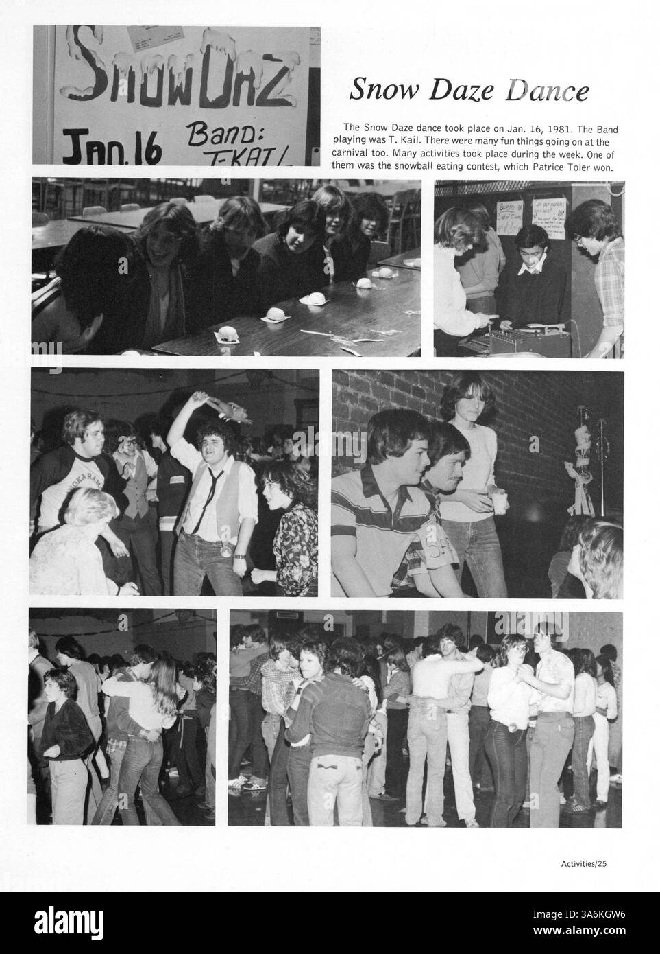 Das Wizard '81 Jahrbuch der Edison High School spiegelt das Schülerleben, die Beteiligung der Lehrer, sportliche Veranstaltungen und außerschulische Aktivitäten während des akademischen Jahres 1980-1981 wider. Stockfoto