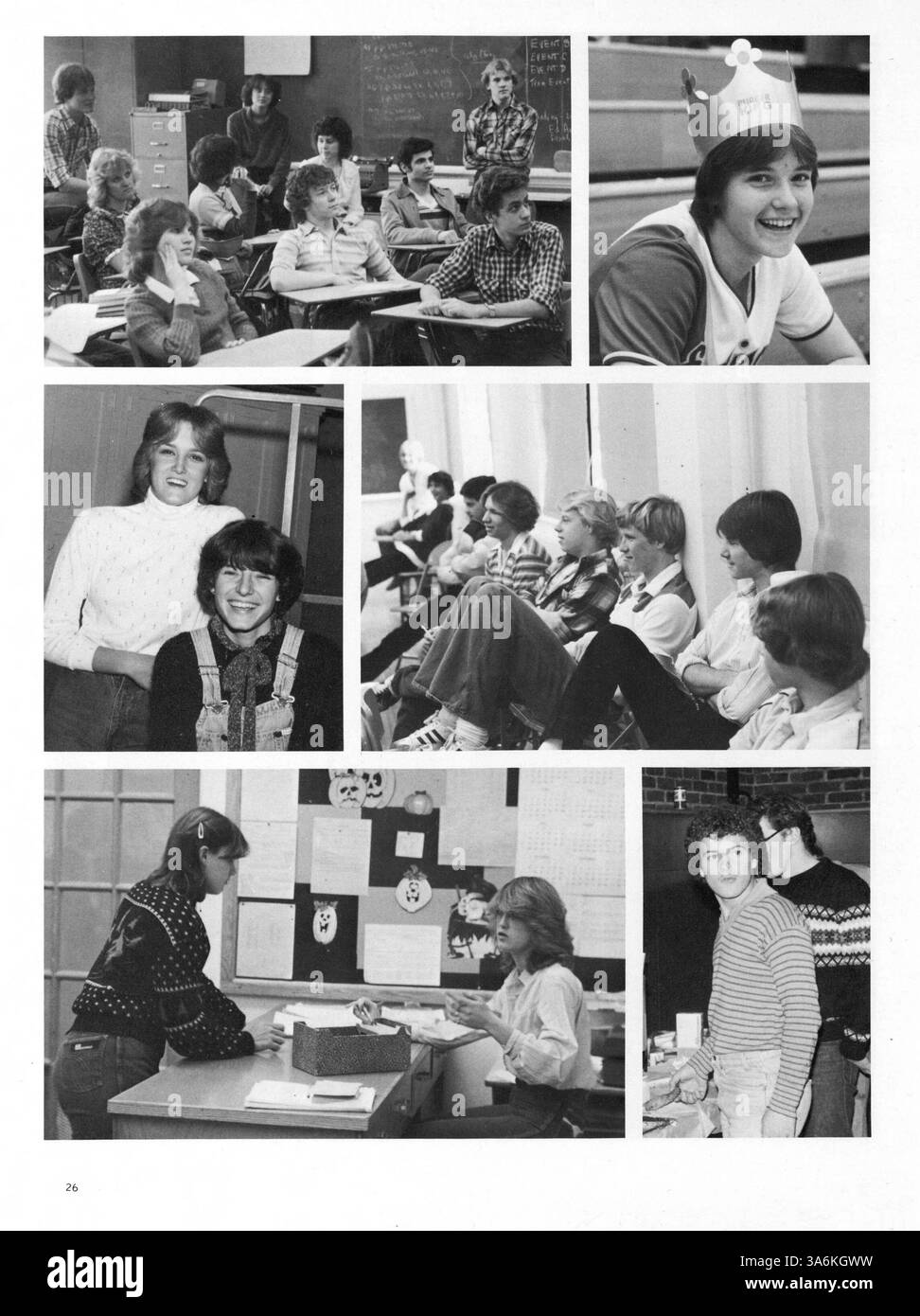 Wizard '81 ist das Edison High School Jahrbuch 1981, das die akademischen, sportlichen und außerschulischen Höhepunkte des Schuljahres 1980-1981 dokumentiert, einschließlich Schüler- und Lehrerprofile. Stockfoto