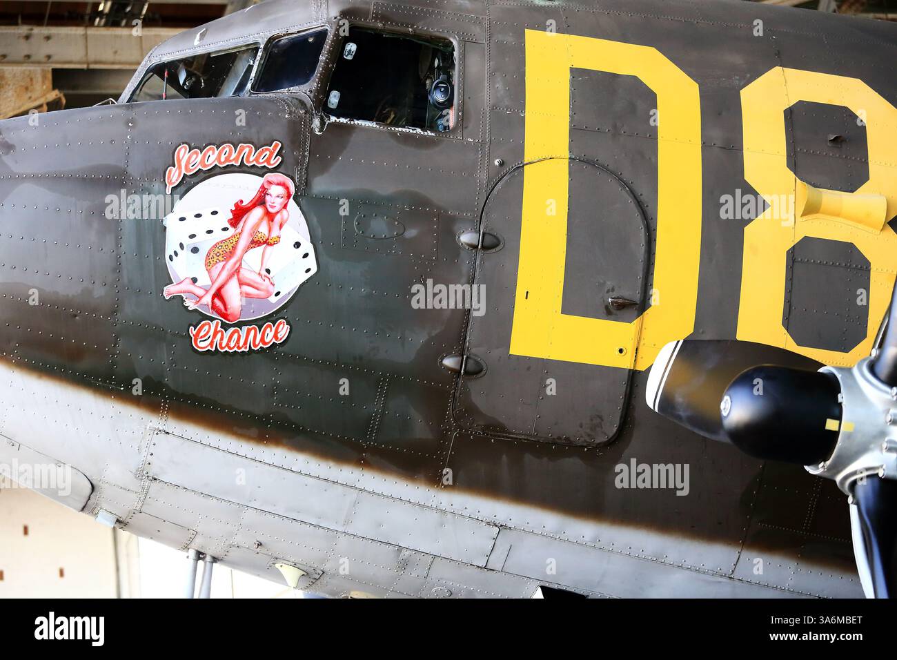 Douglas C-47 Skytrain, American Airpower Museum, Republic Airport, Farmingdale, Long Island, NY Stockfoto