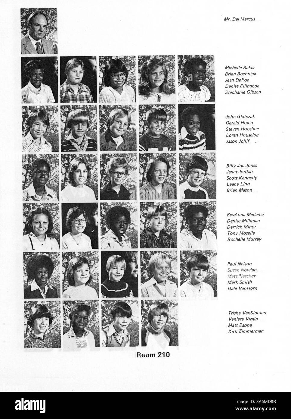 Das Putnam Elementary Yearbook 1981 zeigt Schüler, Lehrer und Schlüsselveranstaltungen aus dem Schuljahr 1980-1981 und bietet einen Einblick in die Aktivitäten und Erinnerungen des Schuljahres. Stockfoto