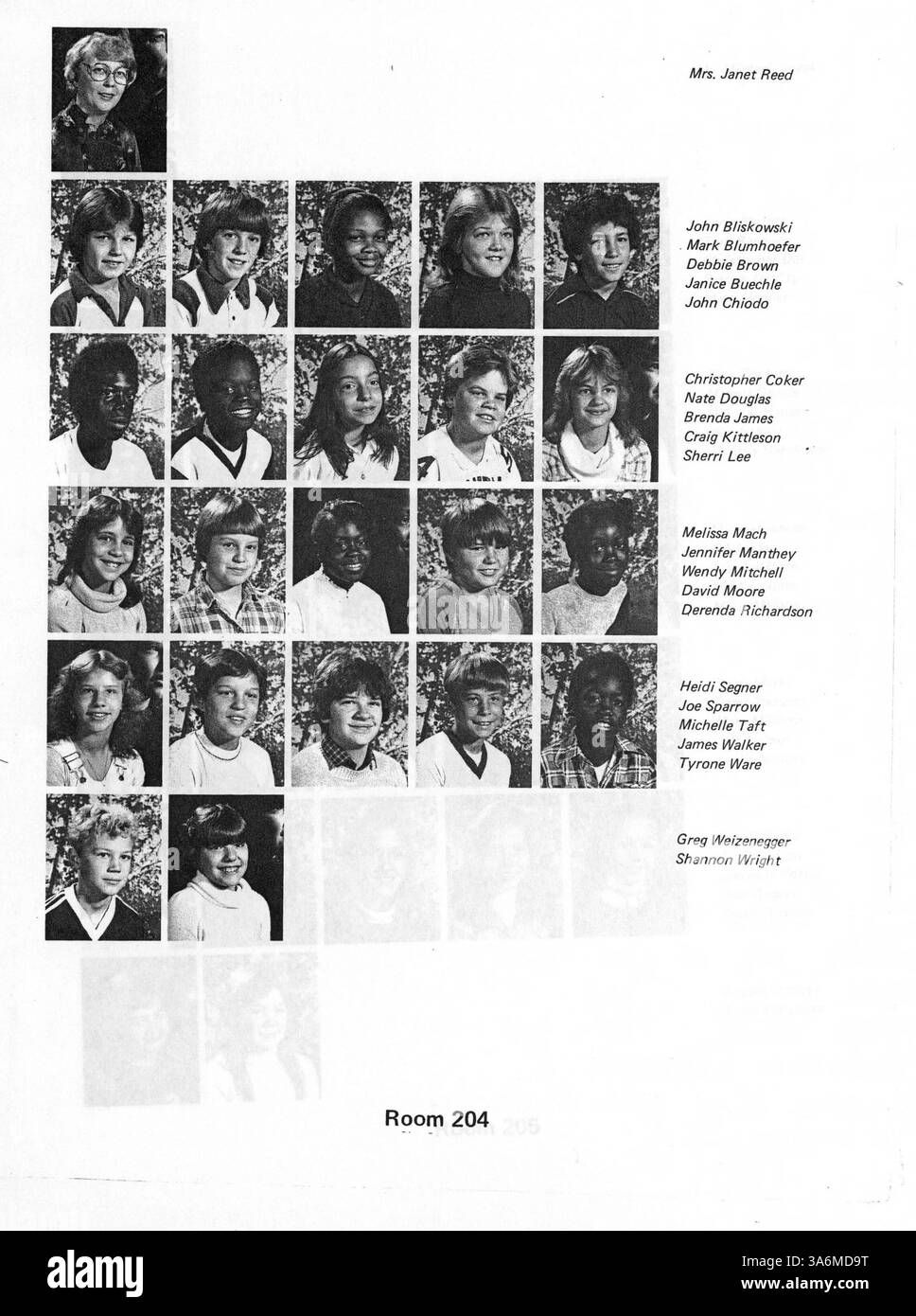 Das Putnam Grundjahrbuch 1981 beleuchtet die Schüler, Lehrer und Großveranstaltungen des Schuljahres 1980-1981 und bietet einen umfassenden Überblick über die Aktivitäten und Leistungen des Schuljahres. Stockfoto