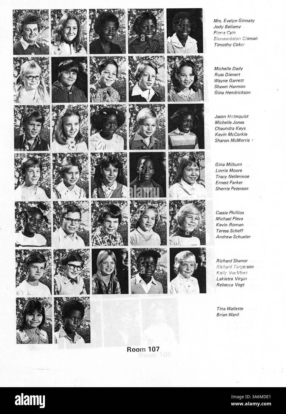 Das Jahrbuch 1981 der Putnam Elementary bietet einen umfassenden Einblick in das Schuljahr mit Porträts, Lehrerprofilen und bemerkenswerten Ereignissen aus dem Jahr 1980-1981. Stockfoto