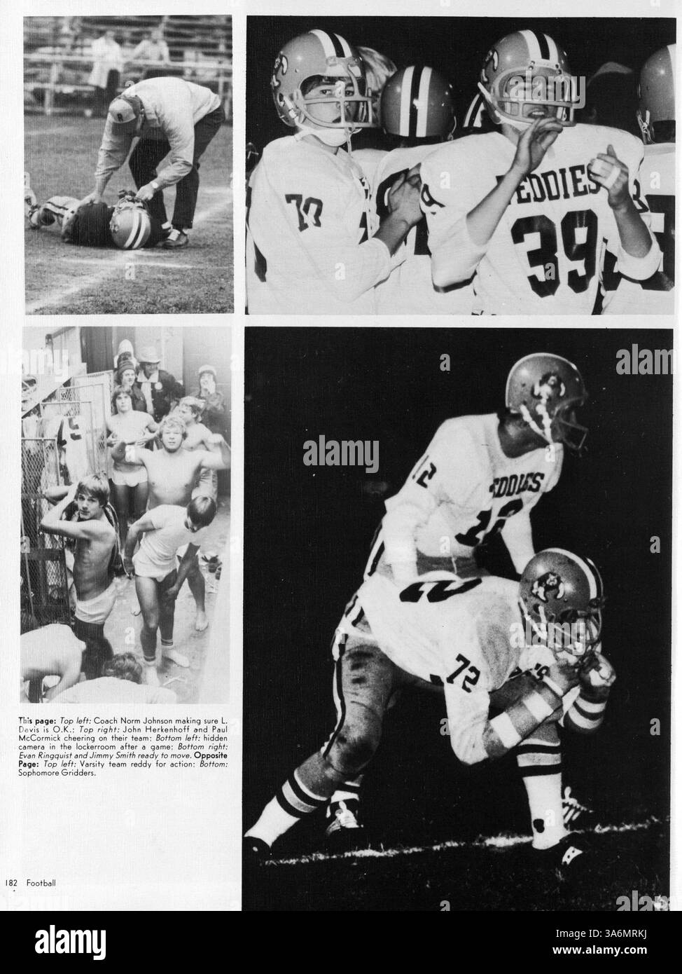 Das Sagamore Jahrbuch 1980 zeigt die bedeutenden Veranstaltungen, Errungenschaften und Aktivitäten der Studenten an der Roosevelt High während des akademischen Jahres 1979-1980 auf. Stockfoto