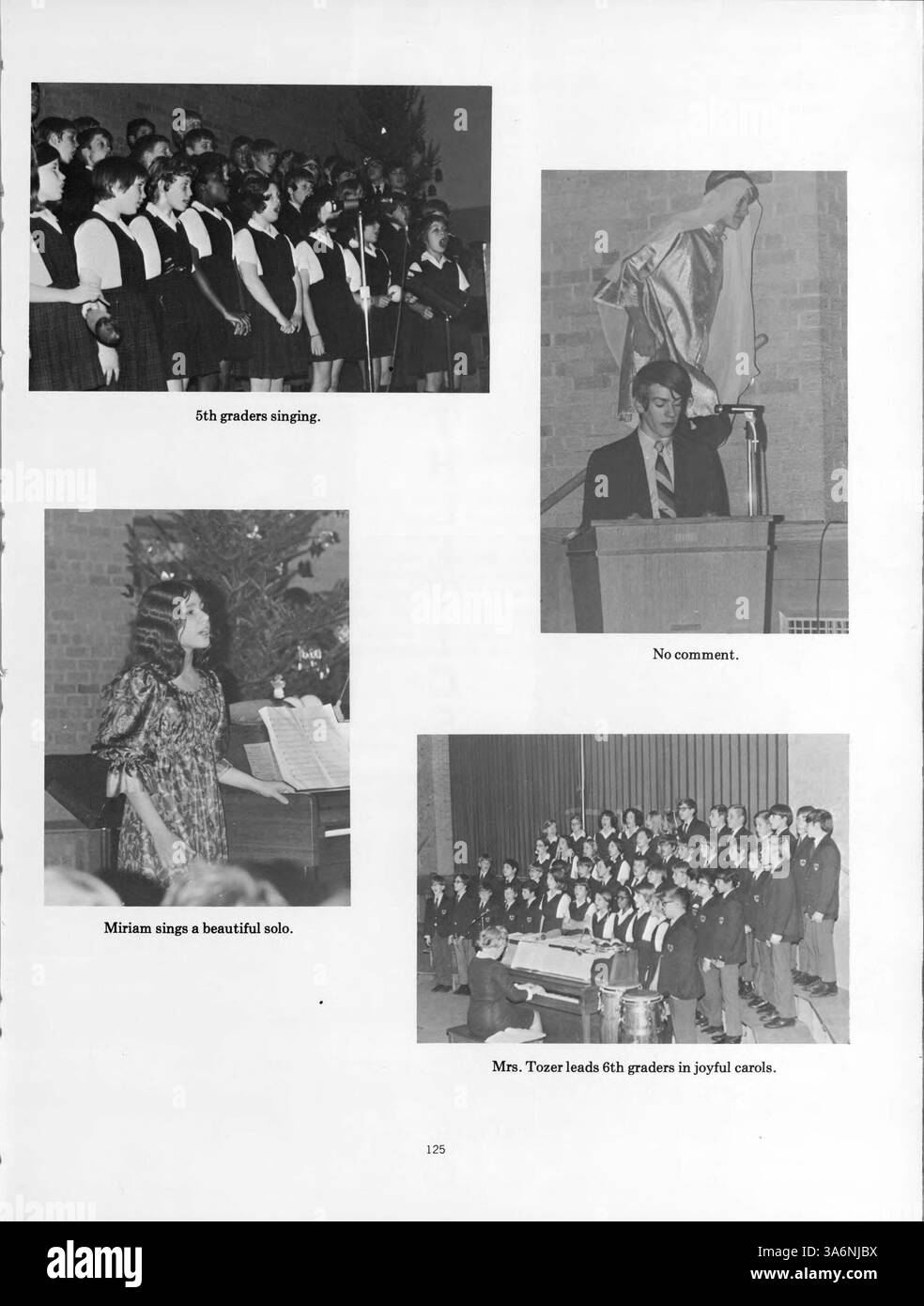 Diese Ausgabe des Breck Jahrbuchs (Mustang) behandelt die Schüler, Lehrer, Schulvereine, Sportaktivitäten und bedeutende Veranstaltungen aus dem Schuljahr 1970-1971 in Breck. Stockfoto