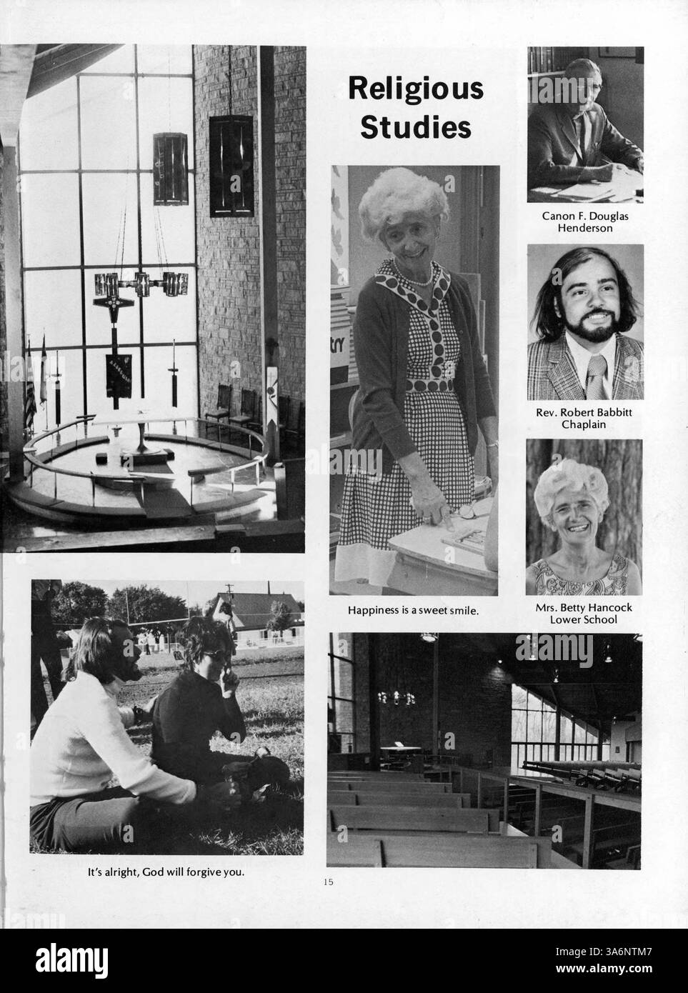 Breck Yearbook 1974, Mustang, dokumentiert die wichtigsten Ereignisse, die Leistungen der Studenten, sportliche Leistungen und außerschulische Aktivitäten in Breck für das akademische Jahr 1973-1974. Stockfoto