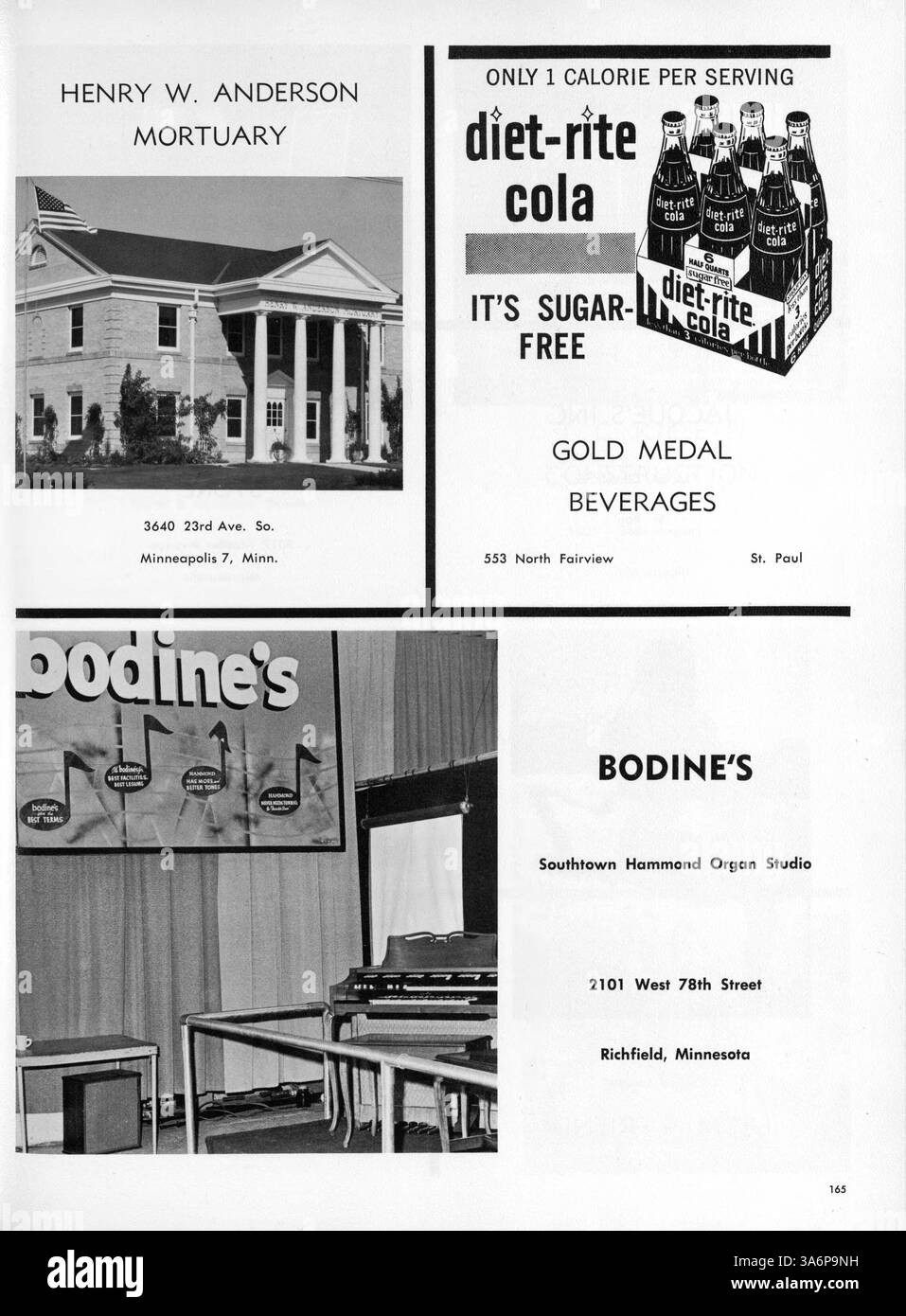 Dieses 1964 Antler Jahrbuch der Minnehaha Academy beleuchtet das akademische, sportliche und außerschulische Leben von Schülern und Lehrkräften ab dem Schuljahr 1963-1964. Stockfoto