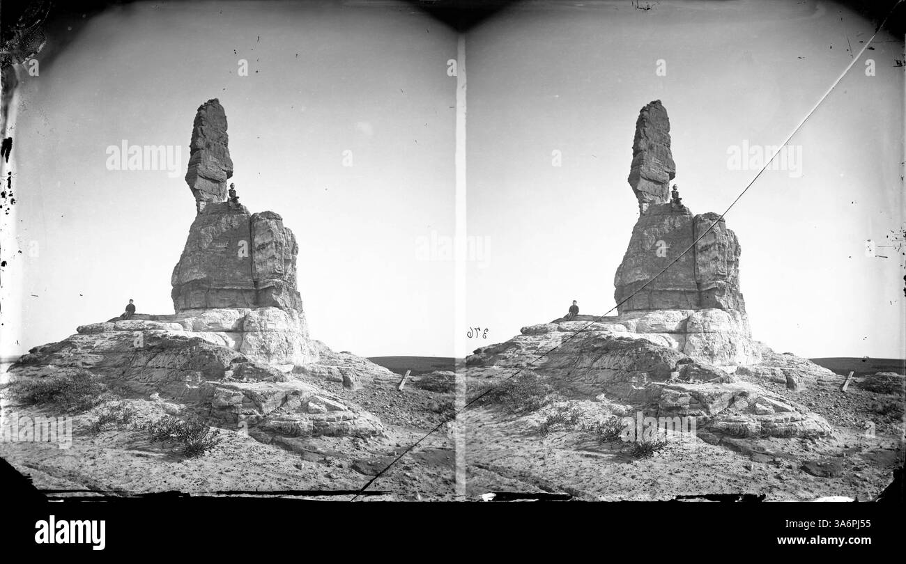 Castle Rock, ein Überbleibsel der glazialen Erosionen, wurde durch ...