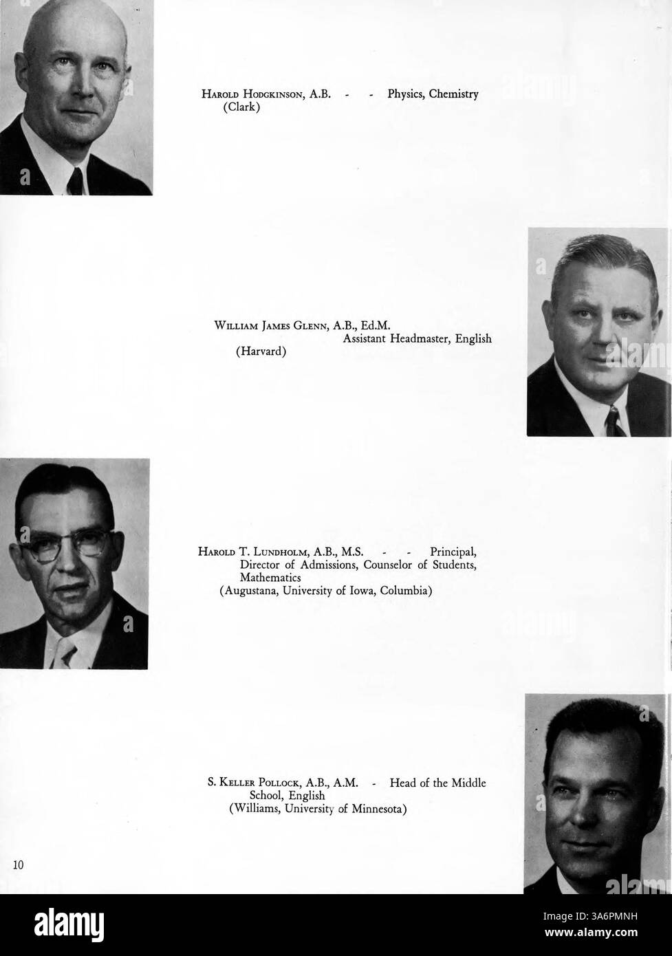 Das Call O' Pan Jahrbuch 1960 der Blake High School dokumentiert die Höhepunkte des Schülerlebens, der Leichtathletik, der Lehrkräfte und der wichtigsten Veranstaltungen des Schuljahres 1959-1960. Stockfoto