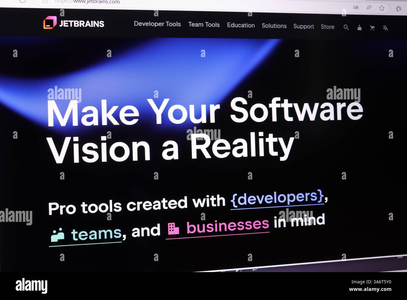 JetBrains Software-Tools für Entwickler Teams Unternehmen. Stockfoto