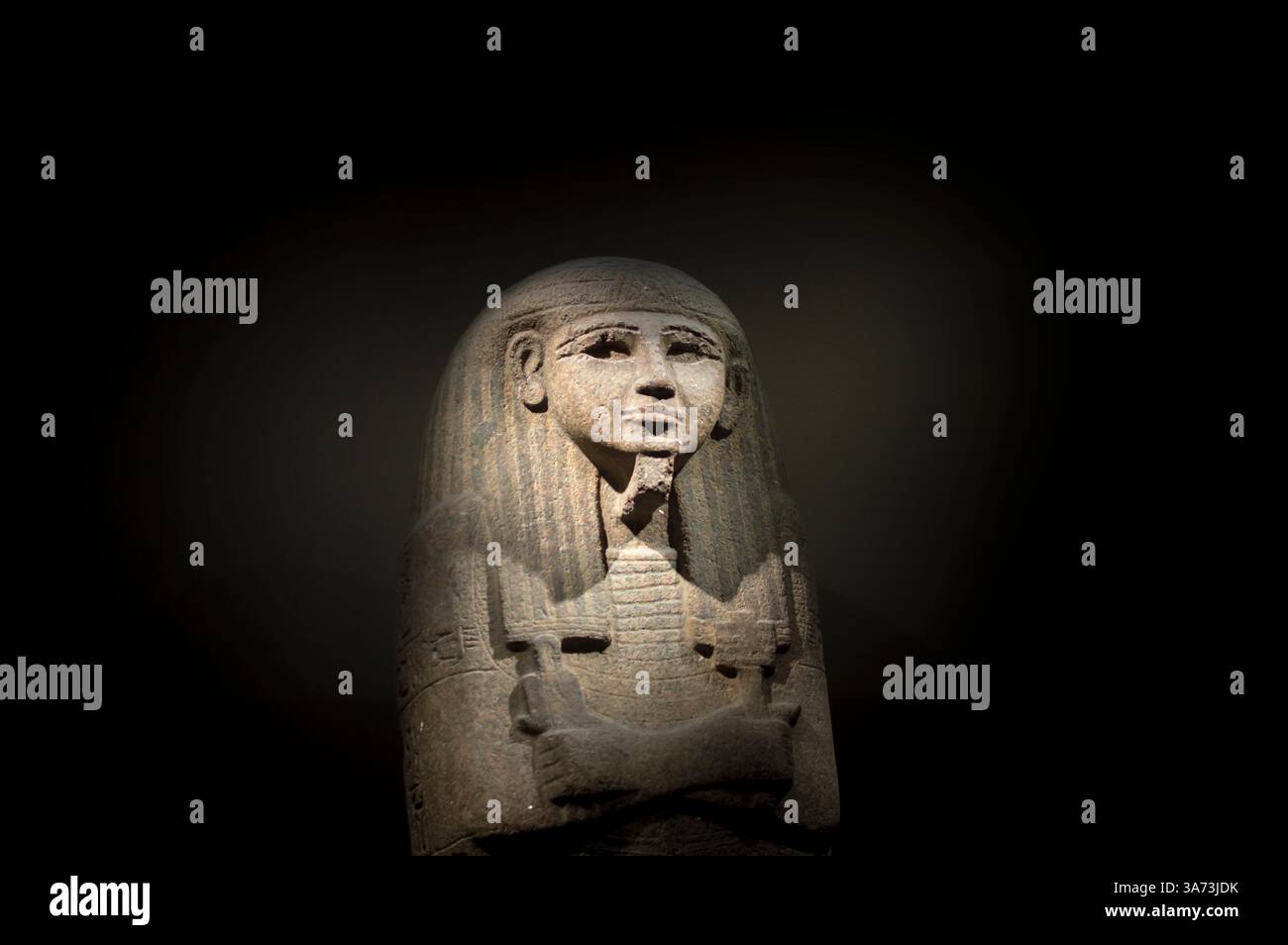 Altägyptischer Granitsarkophag Stockfoto