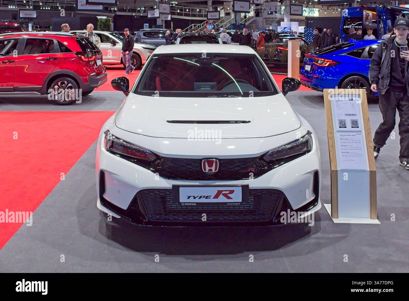 Pasila, Helsinki, Finnland – 14. März. 2025: Honda Civic Type R auf der AUTO 25 und Mobility Show in Messukeskus Helsinki. Stockfoto