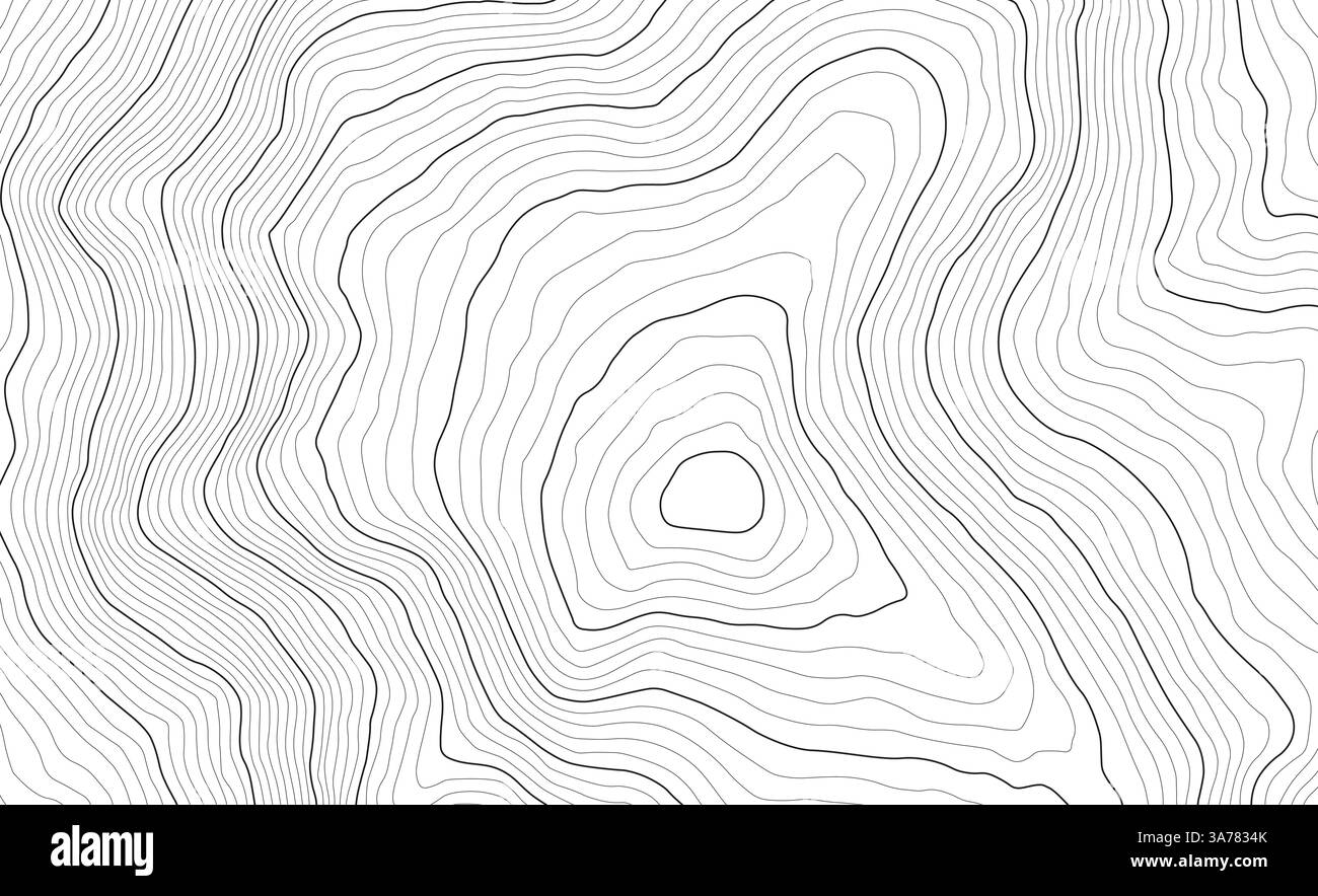 Hintergrund der topografischen Karte. Topo-Karte mit Höhe. Geografische Linie Bergresistenz. Abbildung des Vektormaterials Stock Vektor