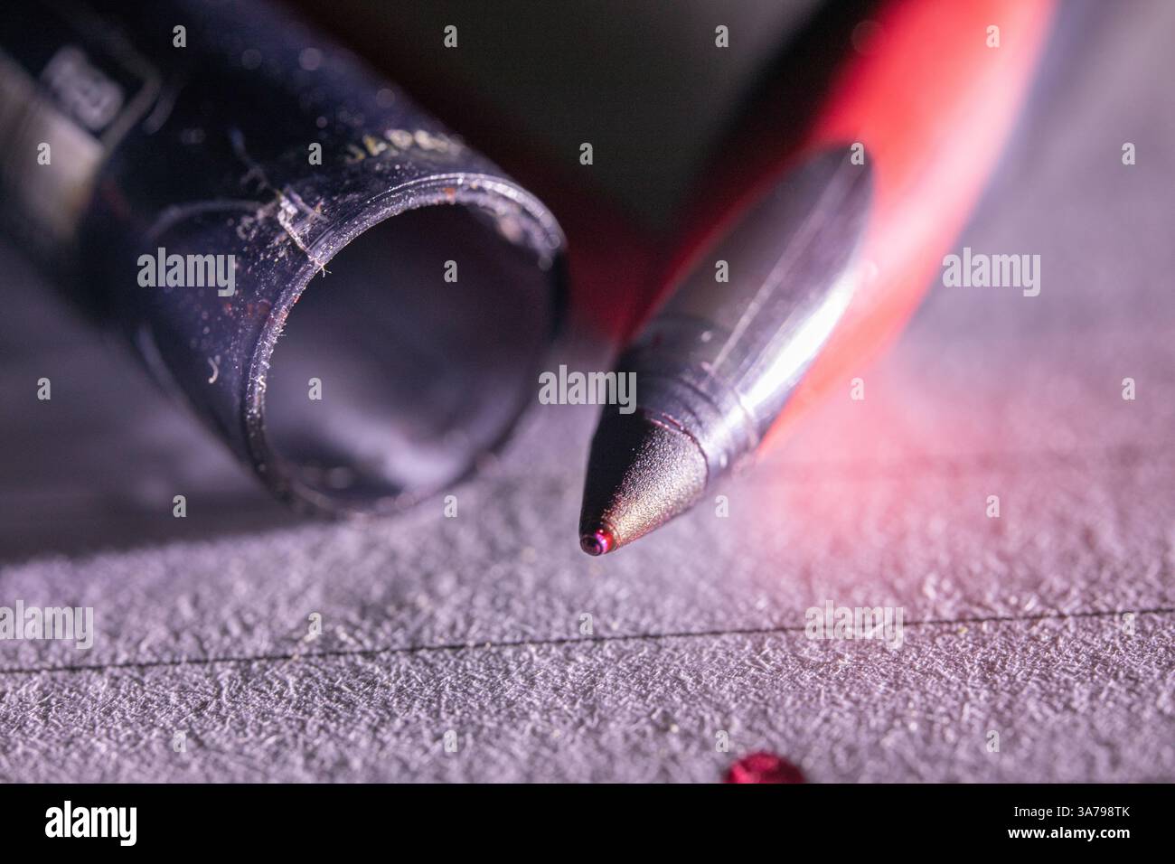 Stift und Papier Stockfoto