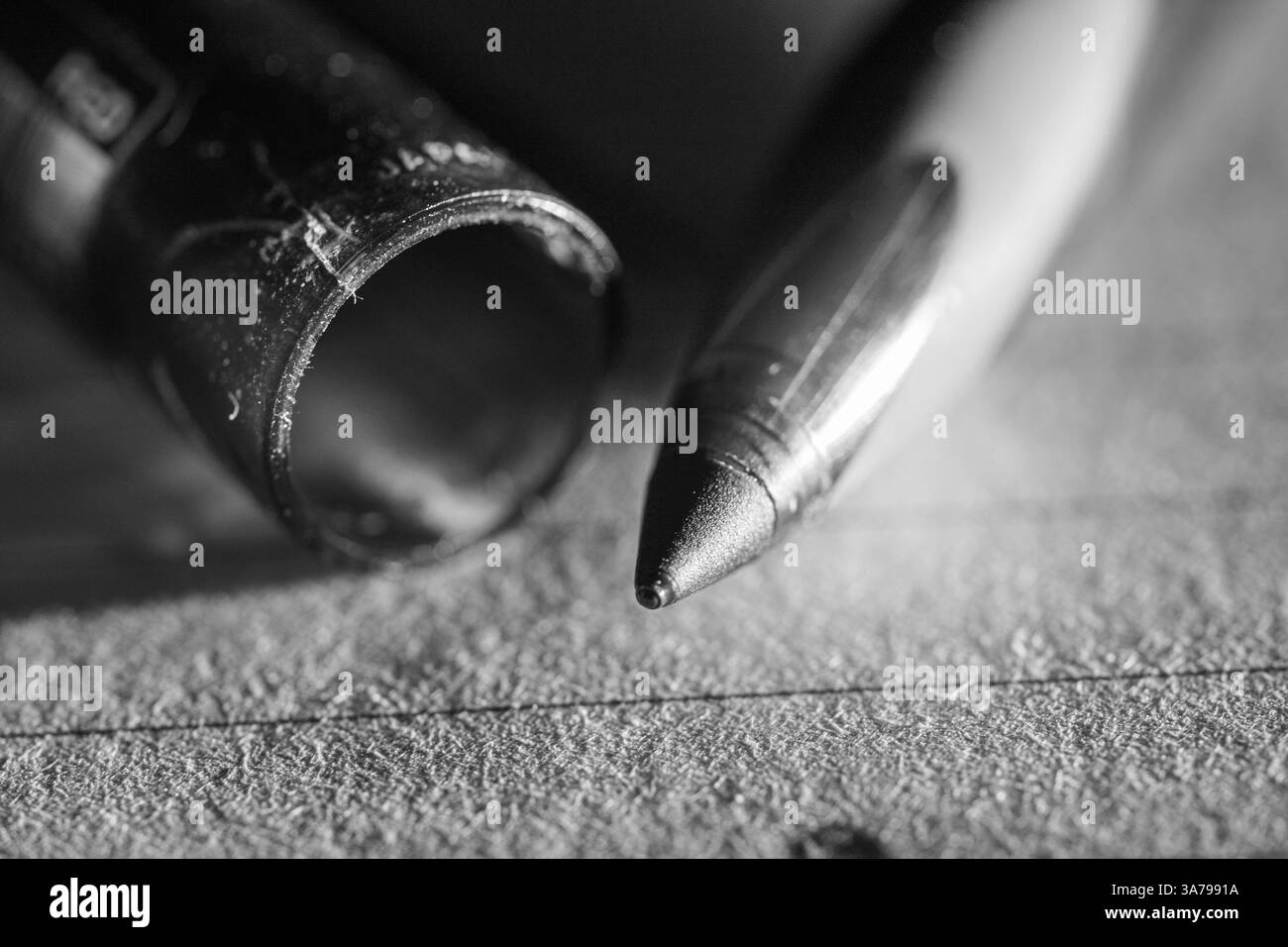 Stift und Papier Stockfoto