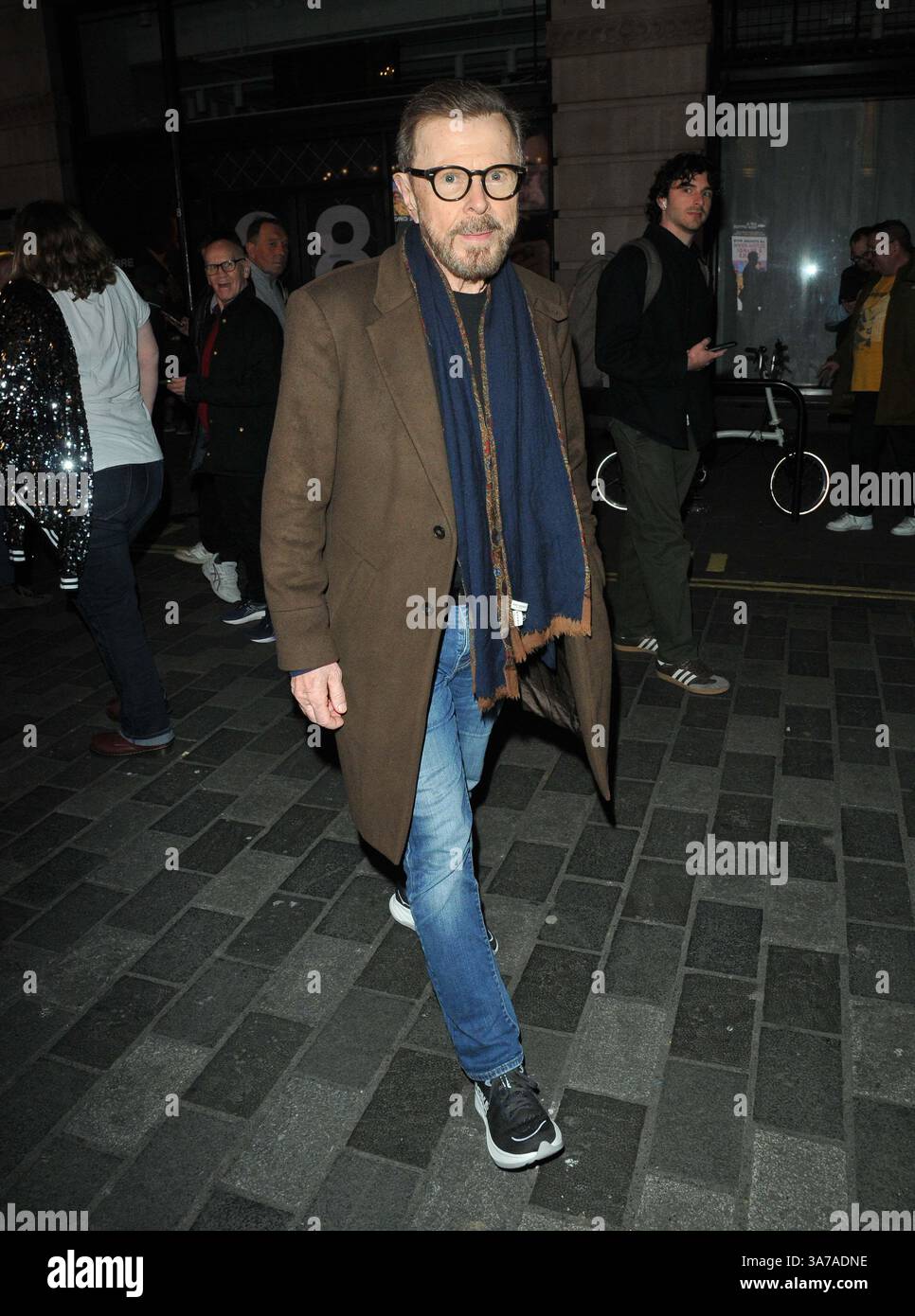 London, Großbritannien. März 2025. Bjorn Ulvaeus beim „an Evening with Elton John and Brandi Carlisle“ One Off London Auftritt, dem London Palladium, Argyll Street, am Mittwoch, den 26. März 2025 in London, England, Großbritannien. CAP/CAN © CAN/Capital Pictures Credit: Capital Pictures/Alamy Live News Stockfoto