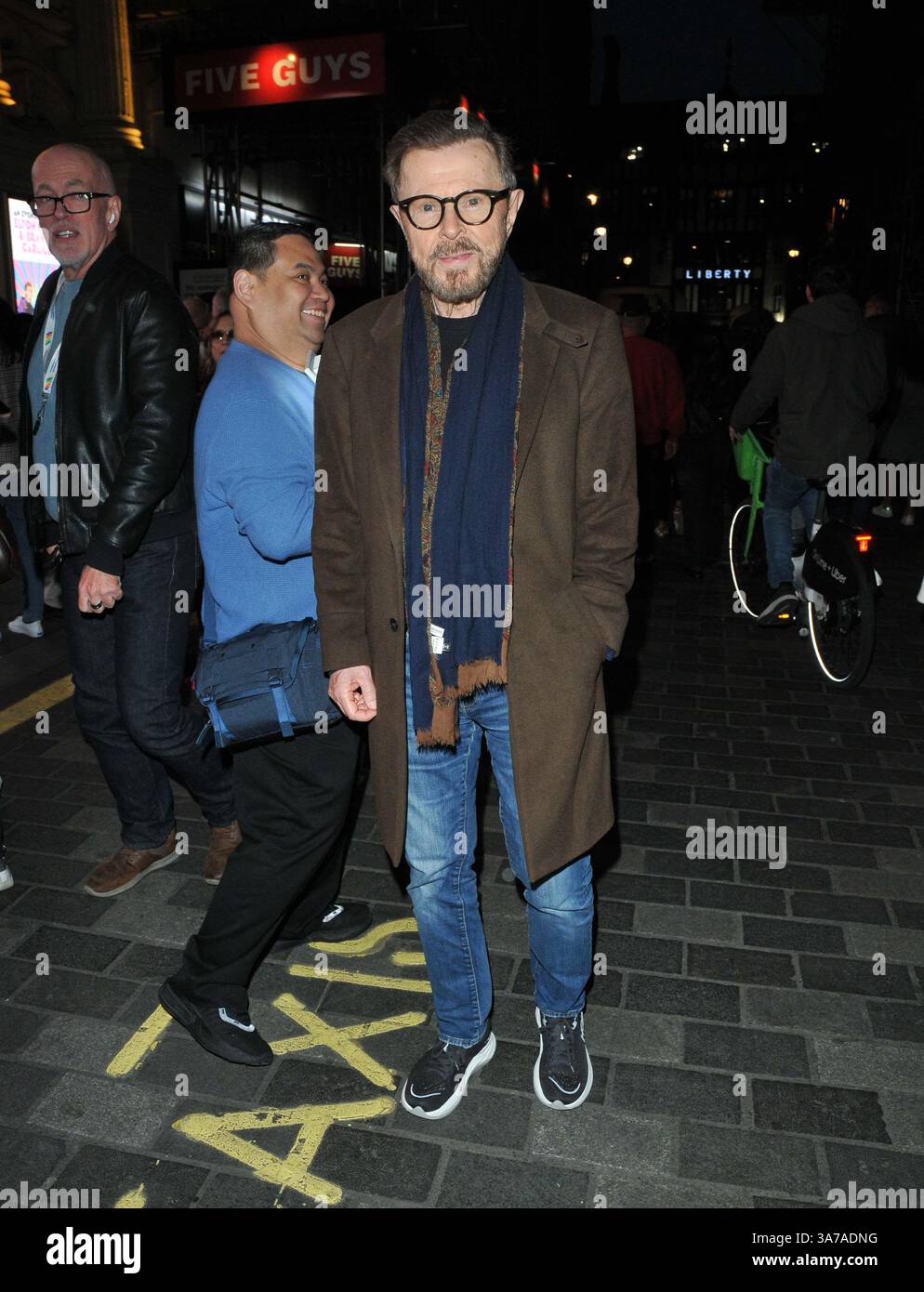 London, Großbritannien. März 2025. Bjorn Ulvaeus beim „an Evening with Elton John and Brandi Carlisle“ One Off London Auftritt, dem London Palladium, Argyll Street, am Mittwoch, den 26. März 2025 in London, England, Großbritannien. CAP/CAN © CAN/Capital Pictures Credit: Capital Pictures/Alamy Live News Stockfoto