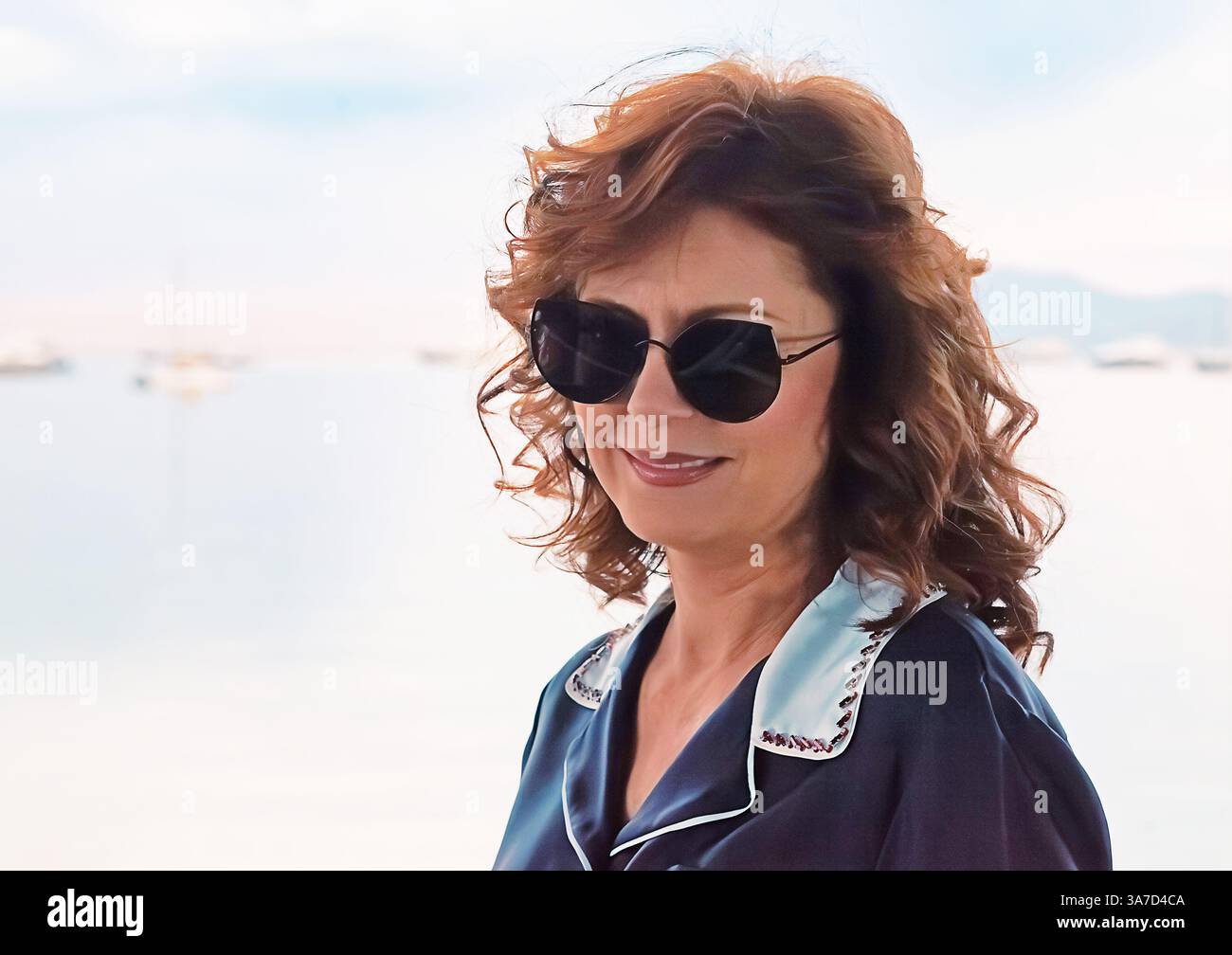 Hollywood-Star Susan Sarandon bei einer Vorführung ihres Films Thelma & Louise on the Beach während des Filmfestivals von Cannes, präsentiert von L'Oréal Paris 2017. Stockfoto