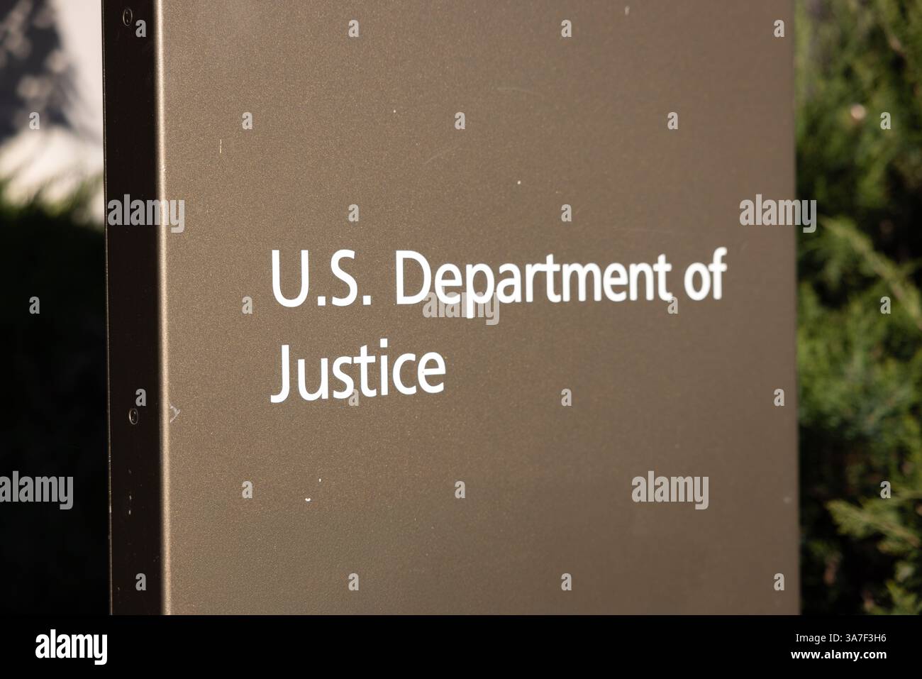 Das Justizministerium der US-Regierung Stockfoto